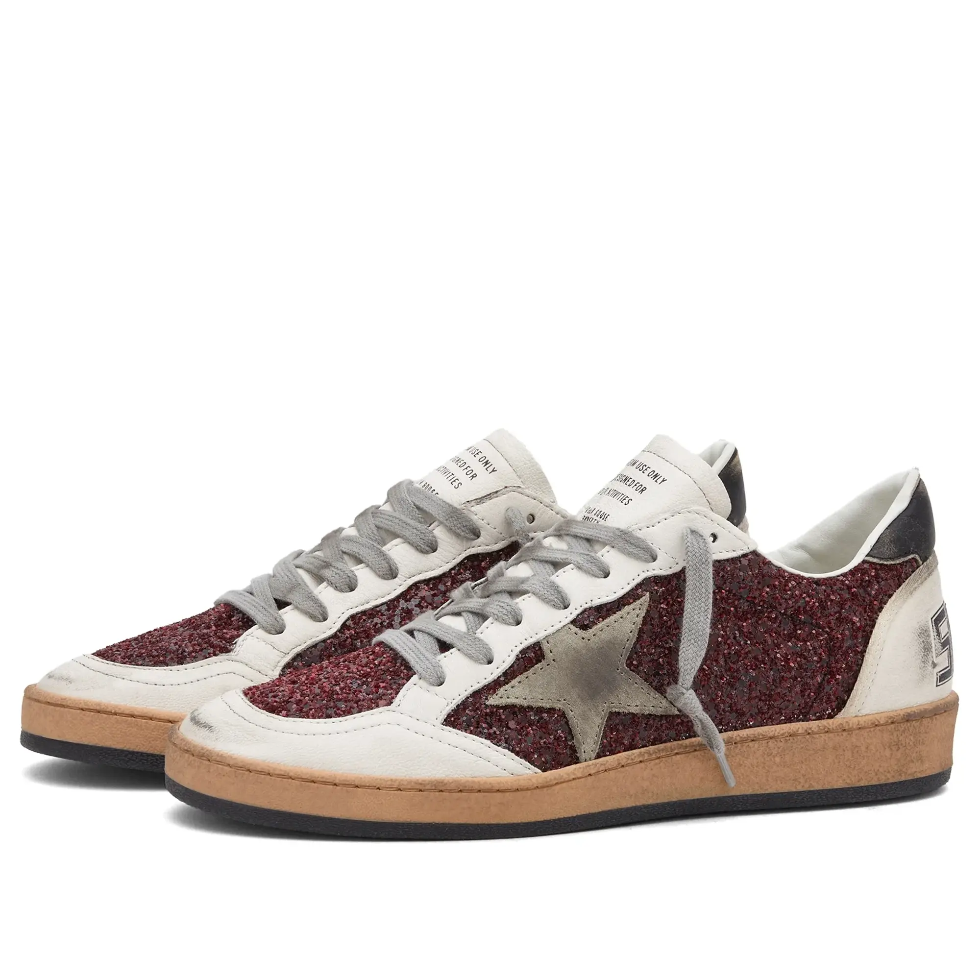 Golden Goose Women's Ballstar Sneaker Bordeaux/White