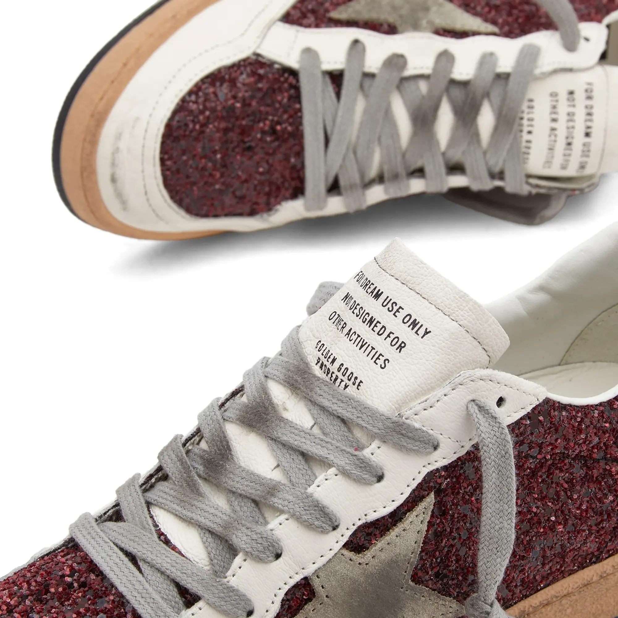 Golden Goose Women's Ballstar Sneaker Bordeaux/White