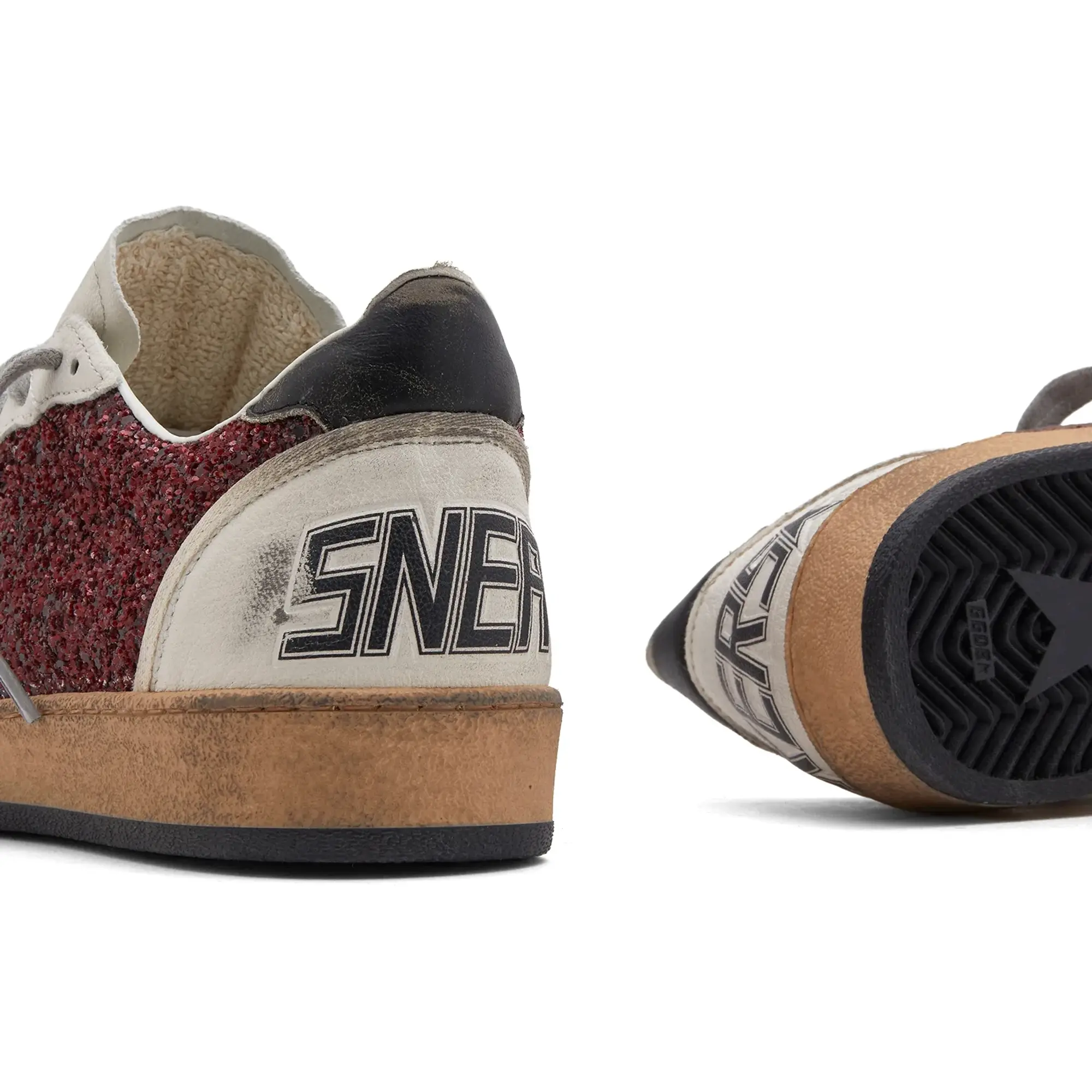 Golden Goose Women's Ballstar Sneaker Bordeaux/White
