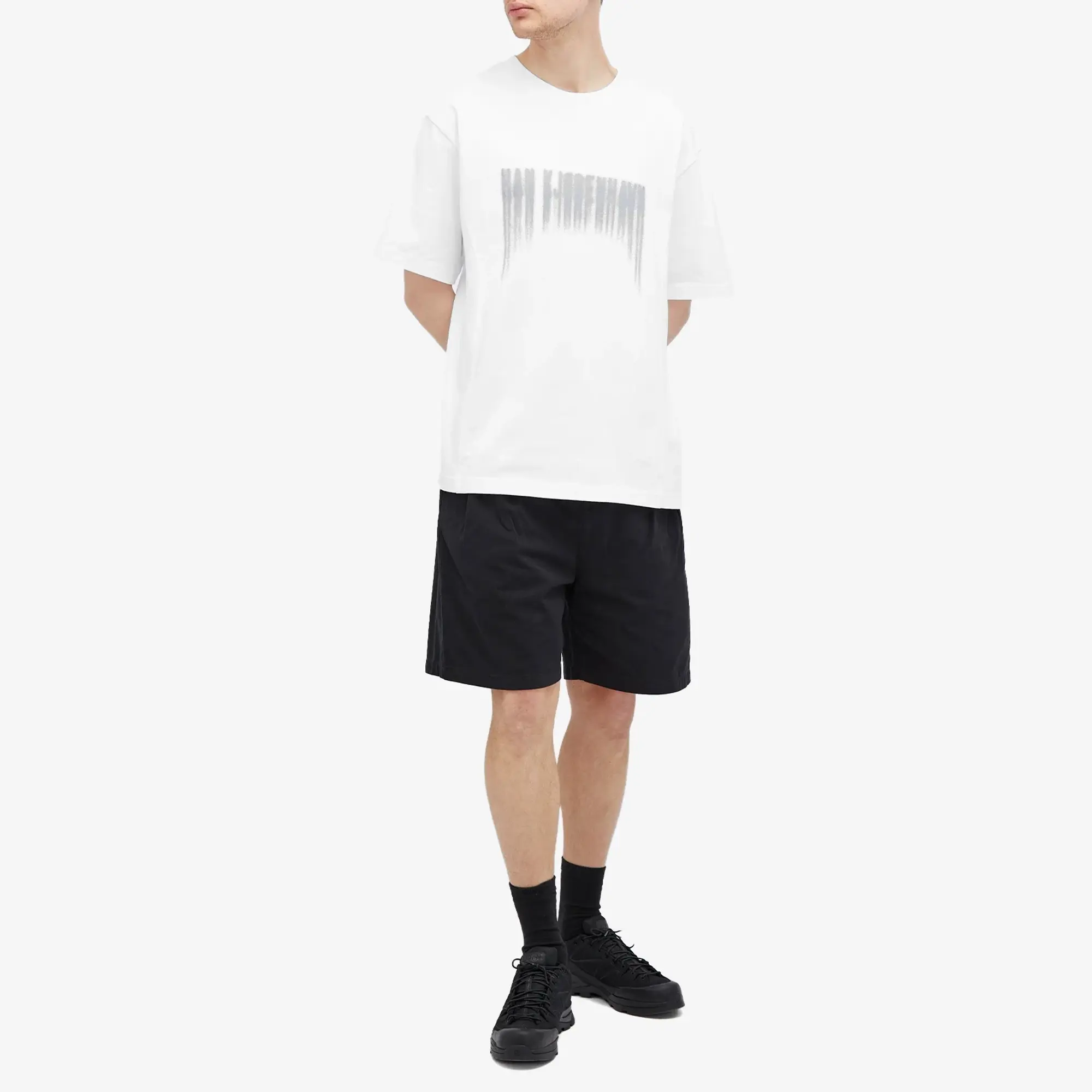 Han Kjobenhavn Men's Faded Logo Boxy T-Shirt White