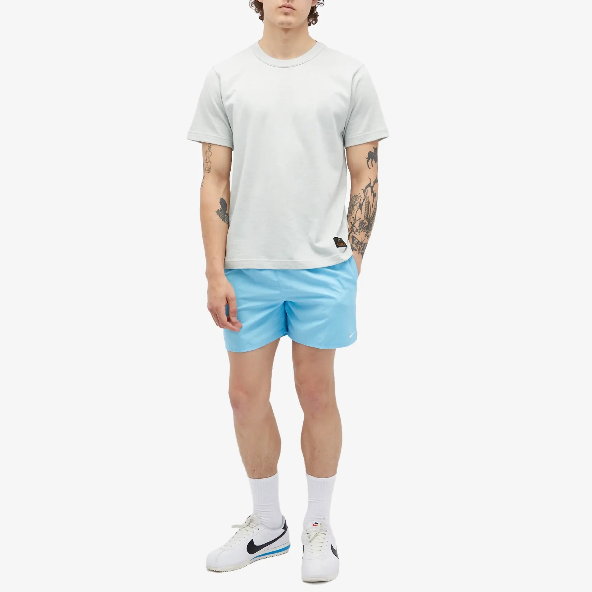 Nike Men's 5 Volley Short Aquarius Blue