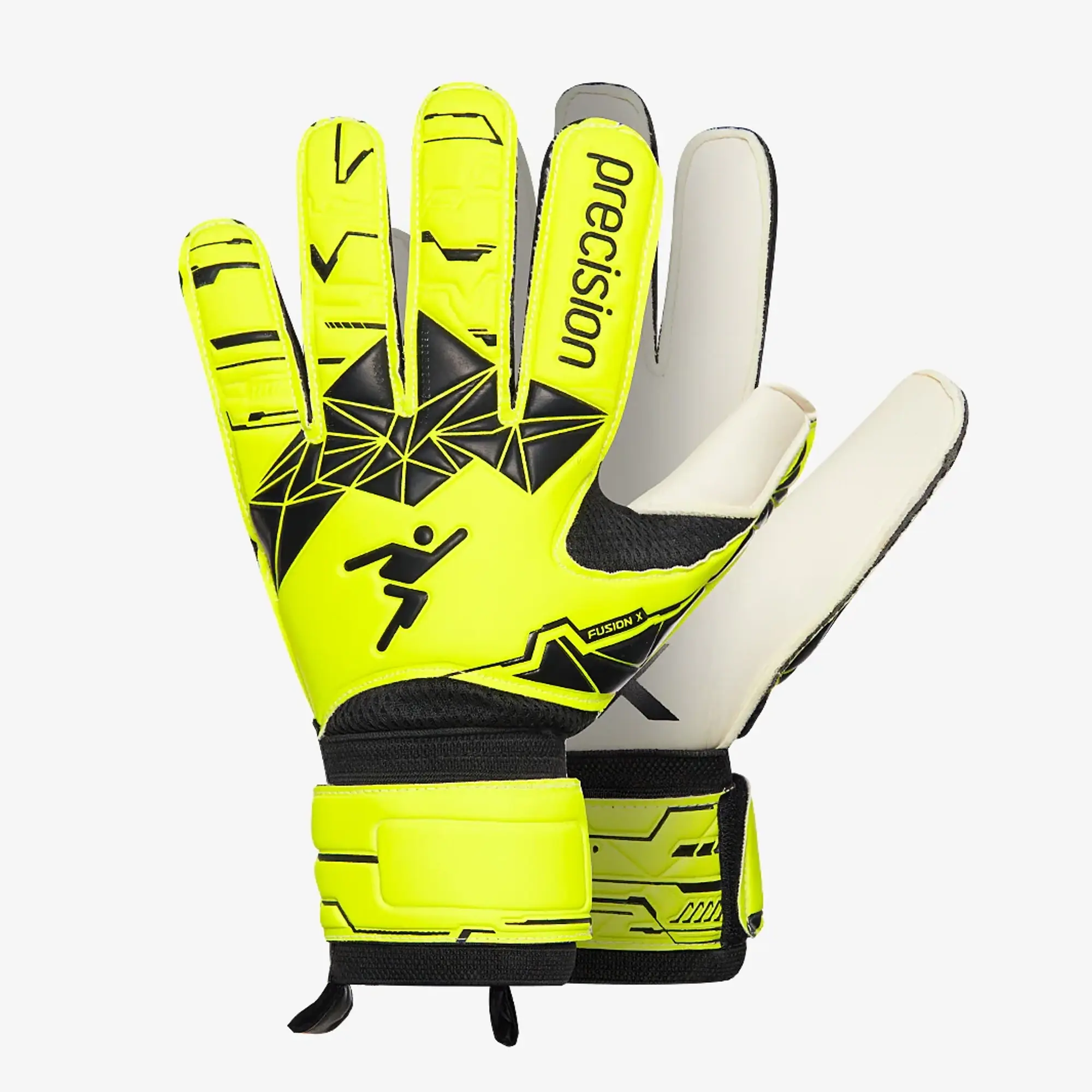 Precision Junior Fusion X Flat Cut Essential GK Gloves