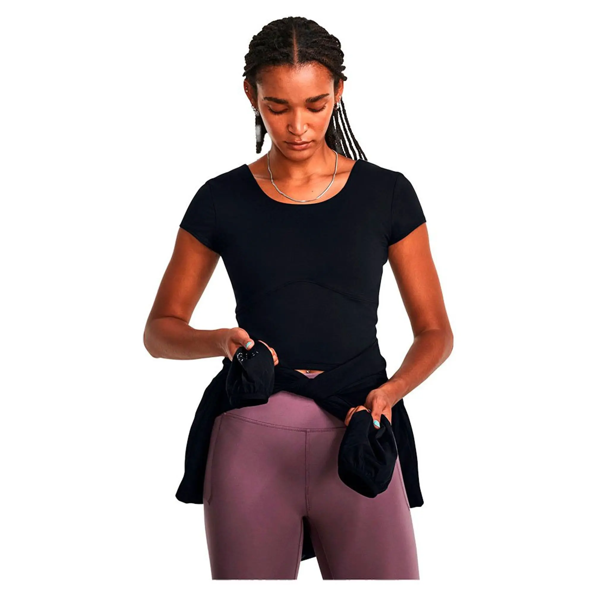 Women's  Under Armour  Meridian Fitted Short Sleeve Black / Black XL