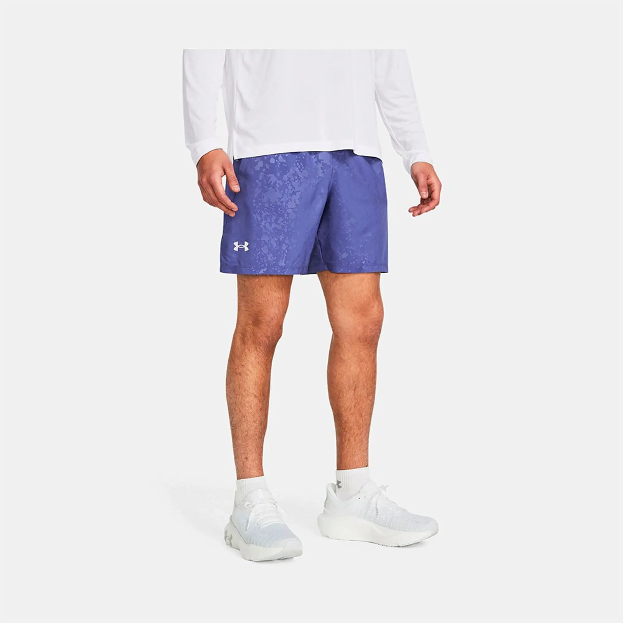 Under Armour Armour Ua Launch 7'' Boss Shorts Running Short Mens - Purple