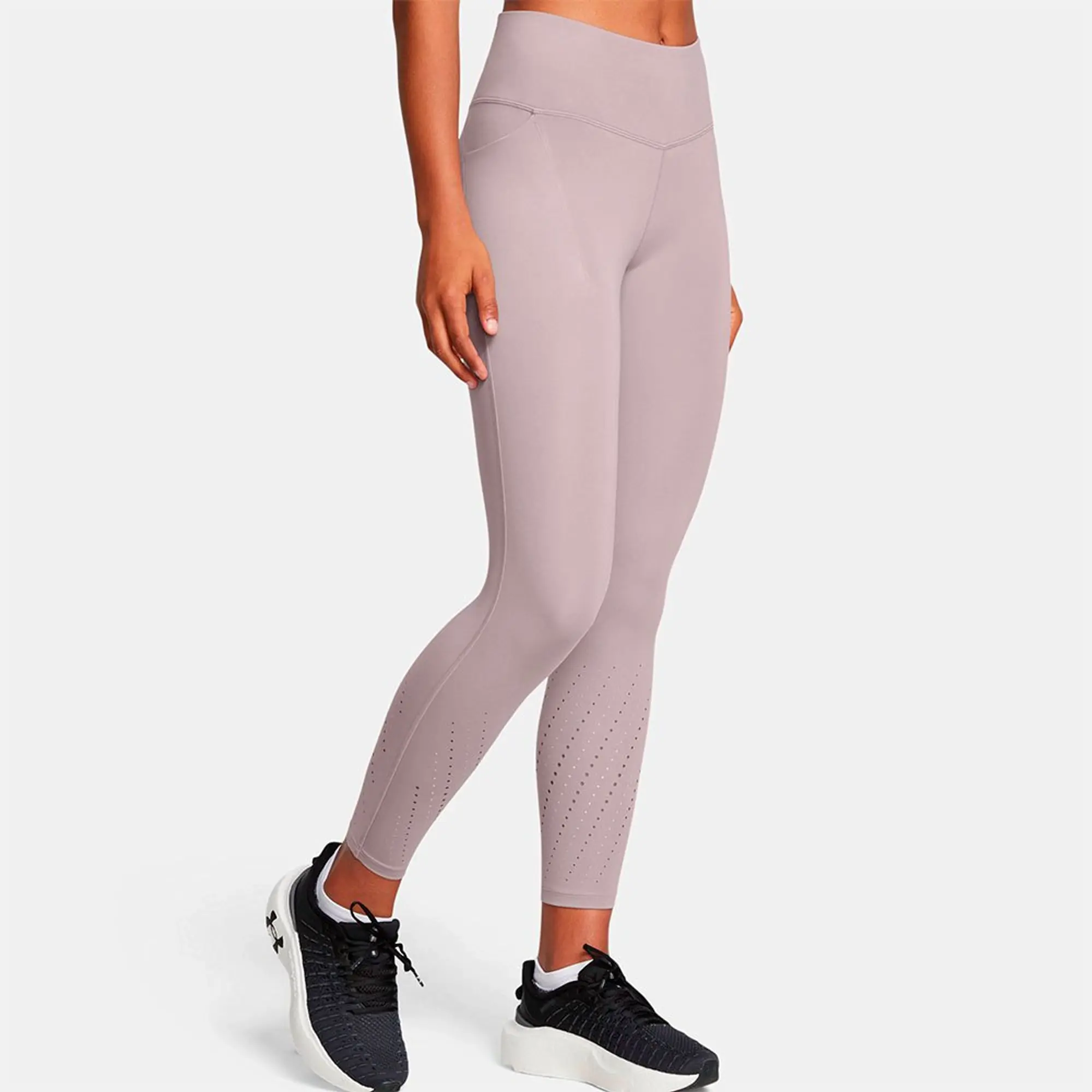 Women's  Under Armour  Launch Elite Ankle Tights Tetra Gray / Reflective XS