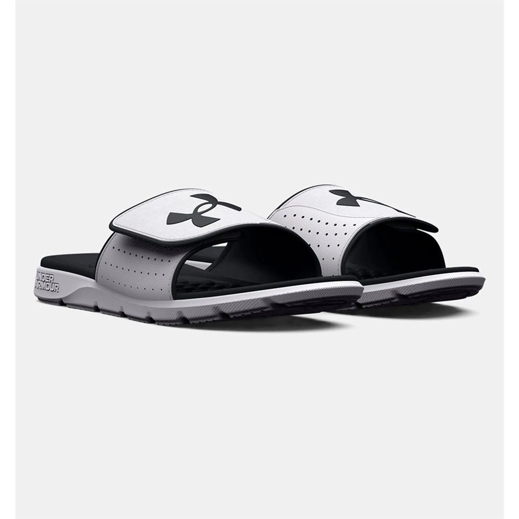 Under Armour Mens Ignite Pro Sl Slides in White