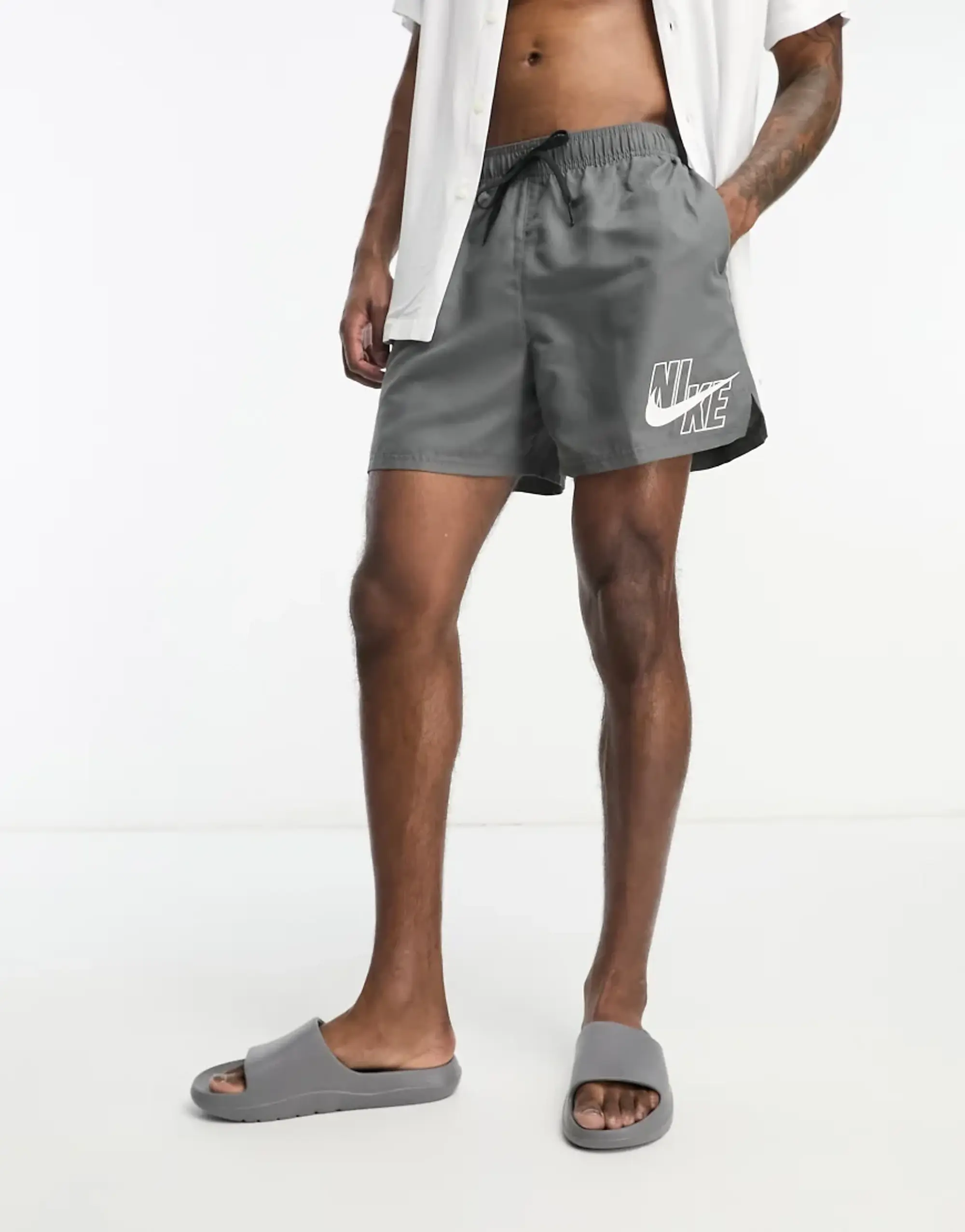 Nike Logo 5inch Volley Short - Laser Blue, Blue