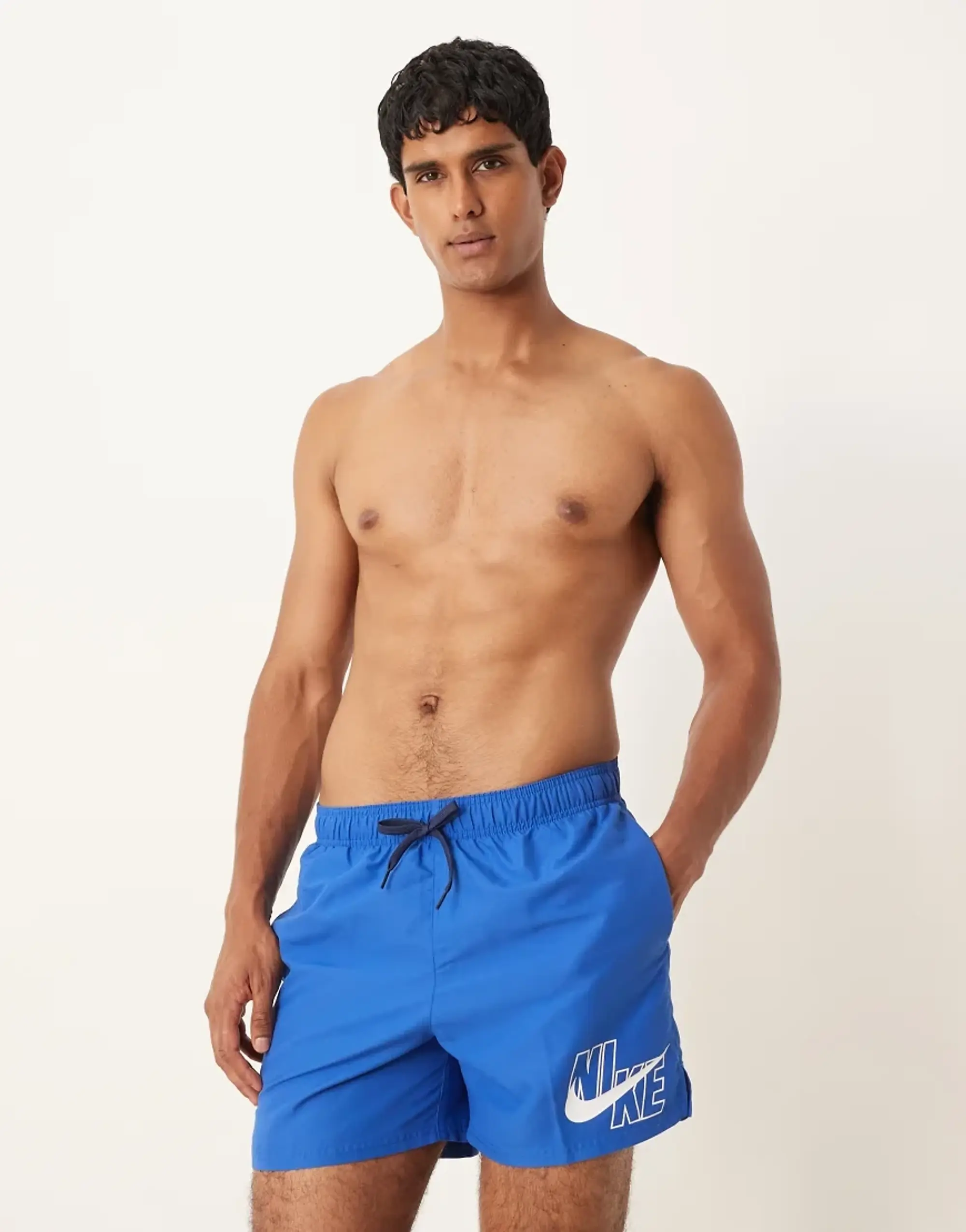 Nike Logo 5inch Volley Short - Laser Blue, Blue