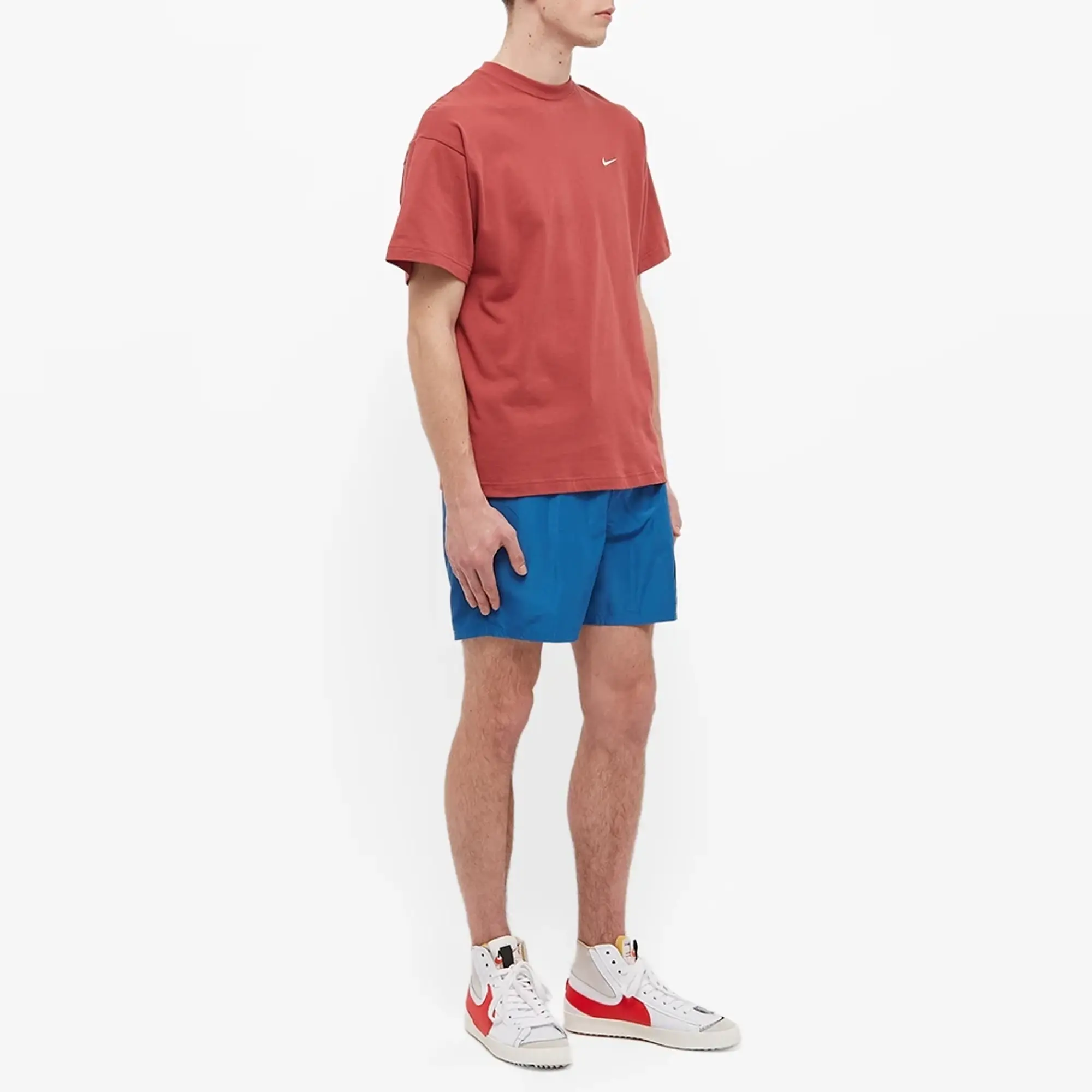 Nike Swimming Explore Volley Cargo 5 inch swim shorts in olive green