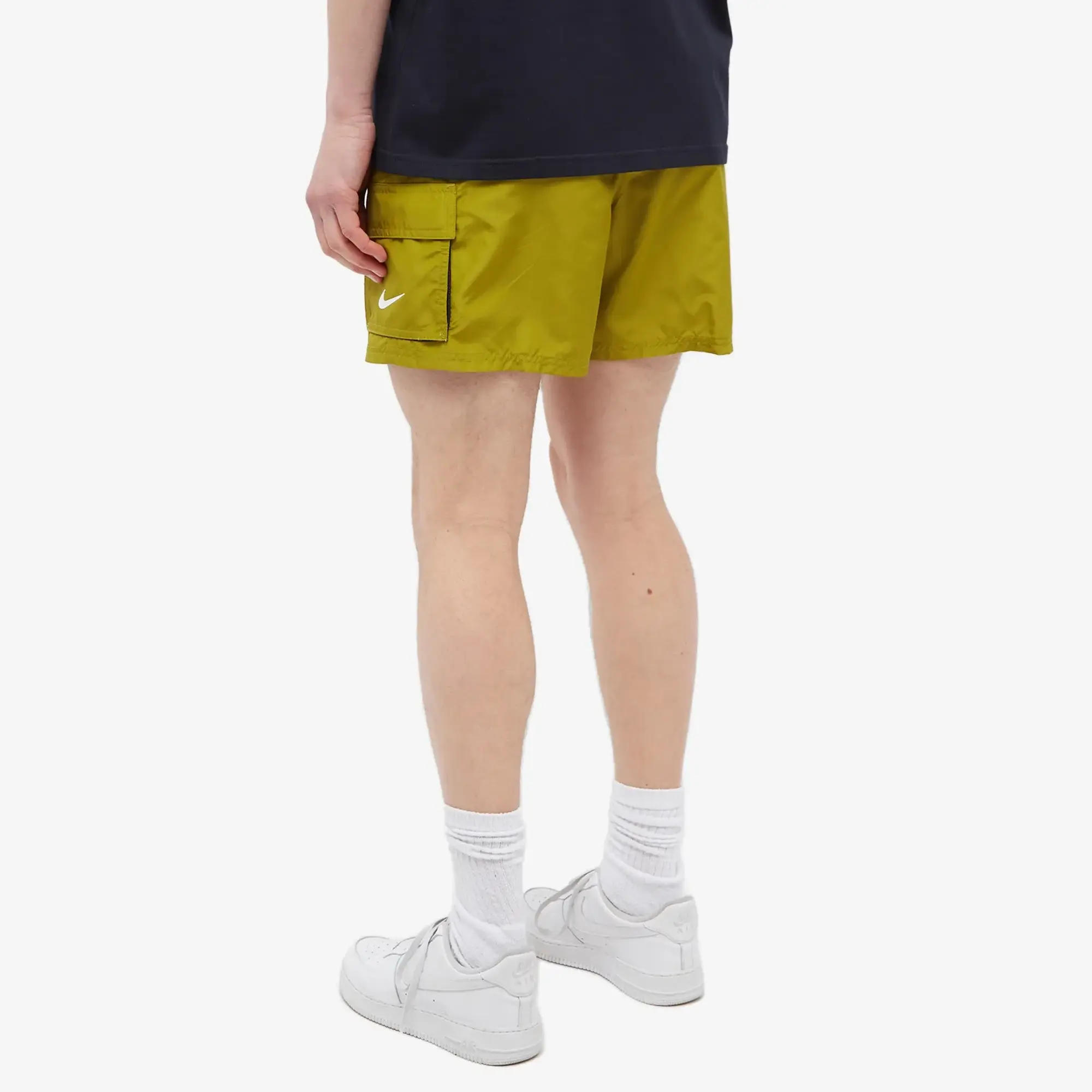 Nike Swimming Explore Volley Cargo 5 inch swim shorts in olive green