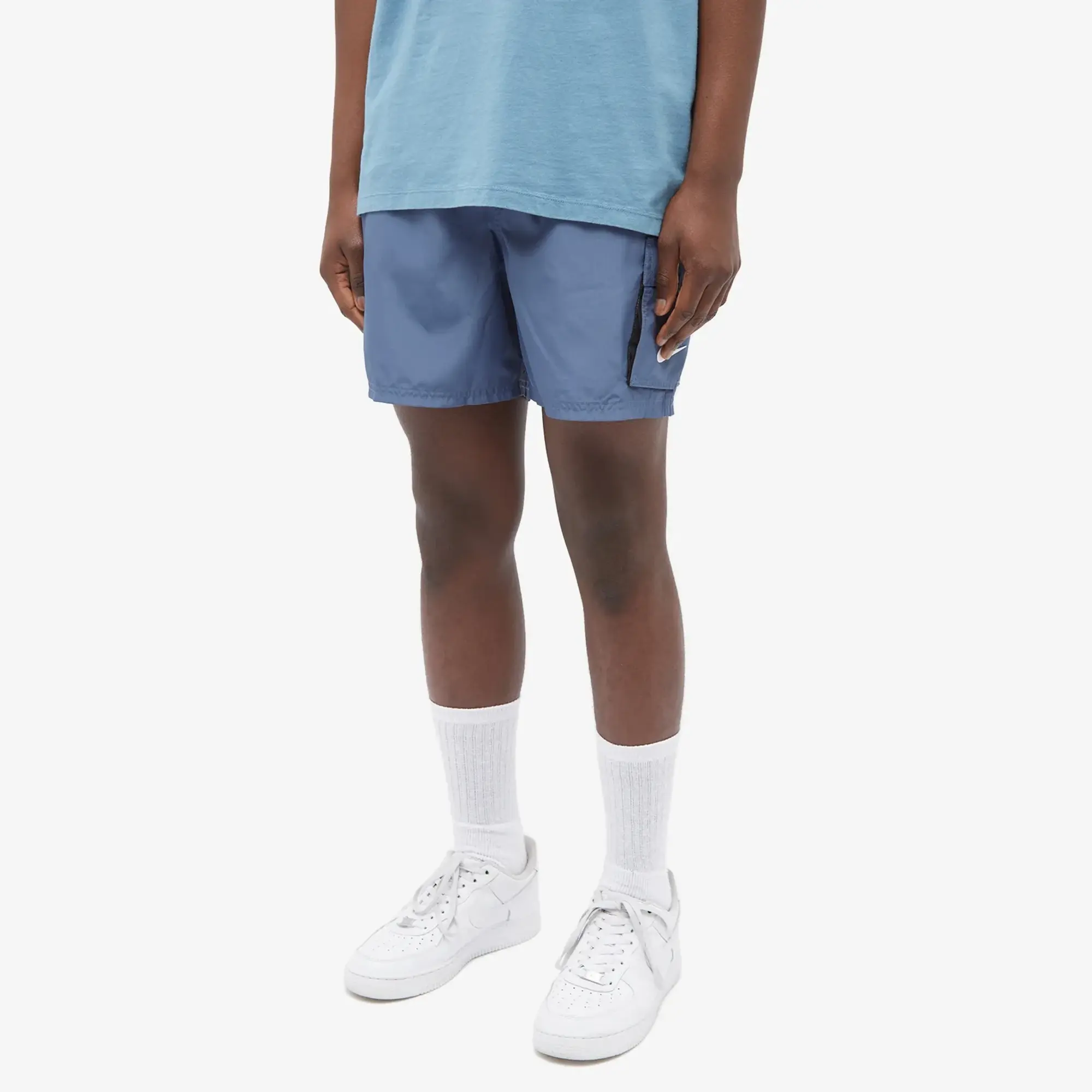 Nike Swimming Explore Volley Cargo 5 inch swim shorts in olive green