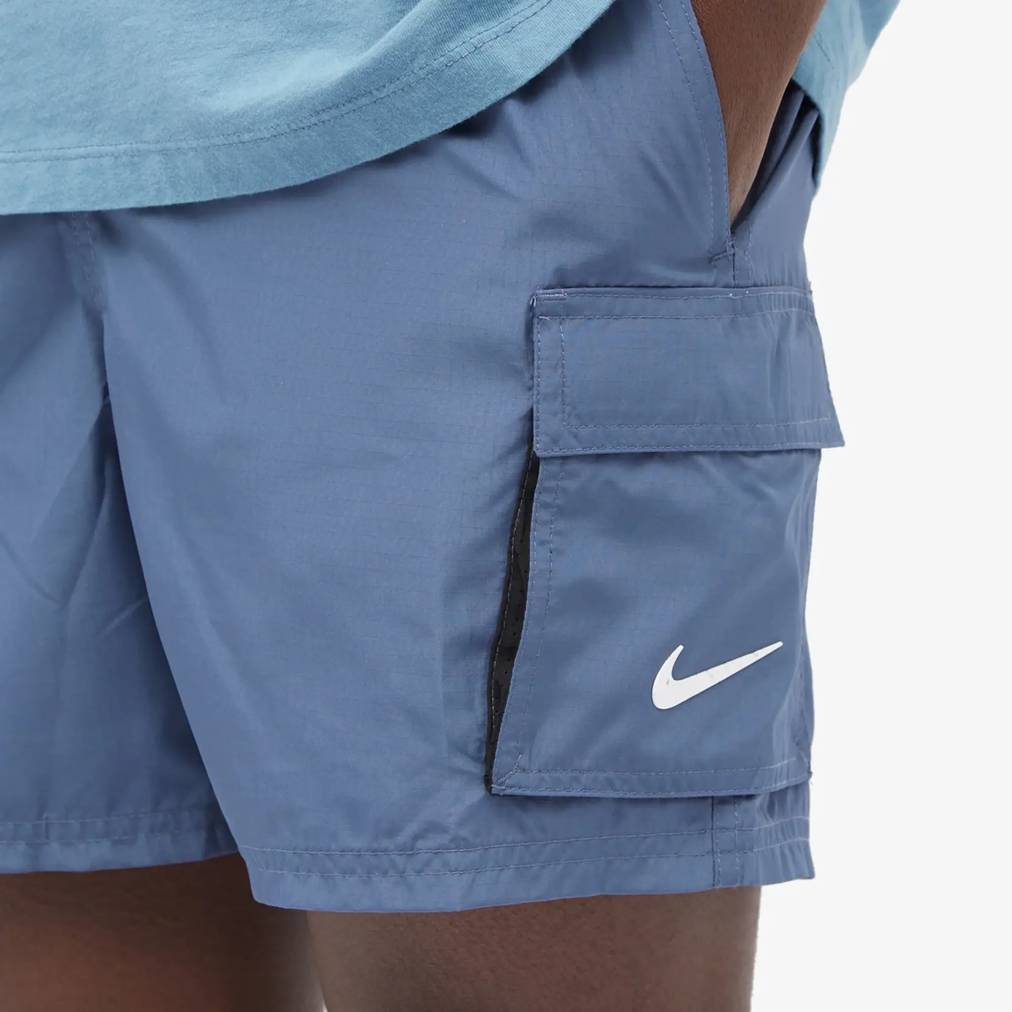 Nike Swimming Explore Volley Cargo 5 inch swim shorts in olive green