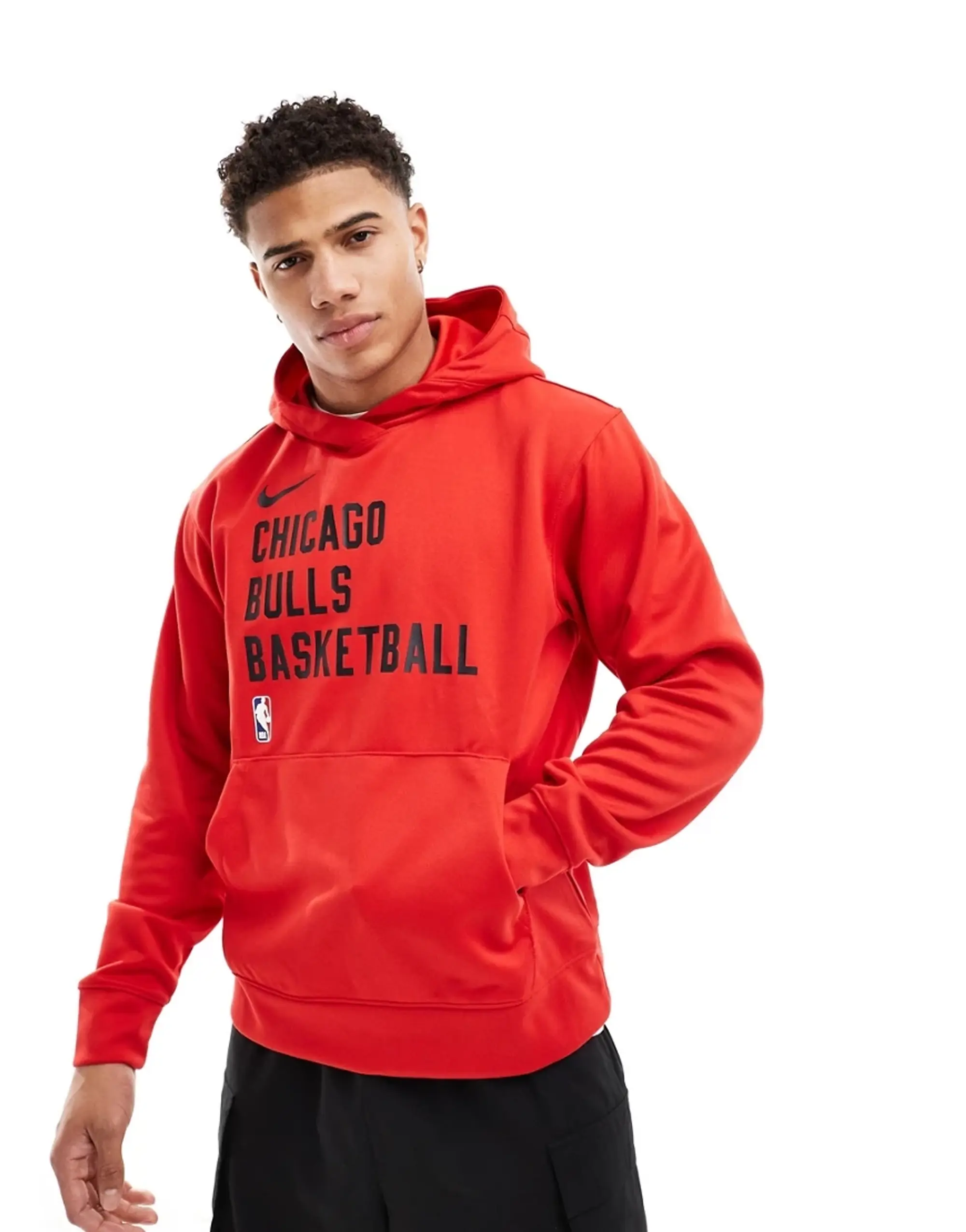 Chicago Bulls Nike Spotlight Fleece Overhead Hoodie - Mens