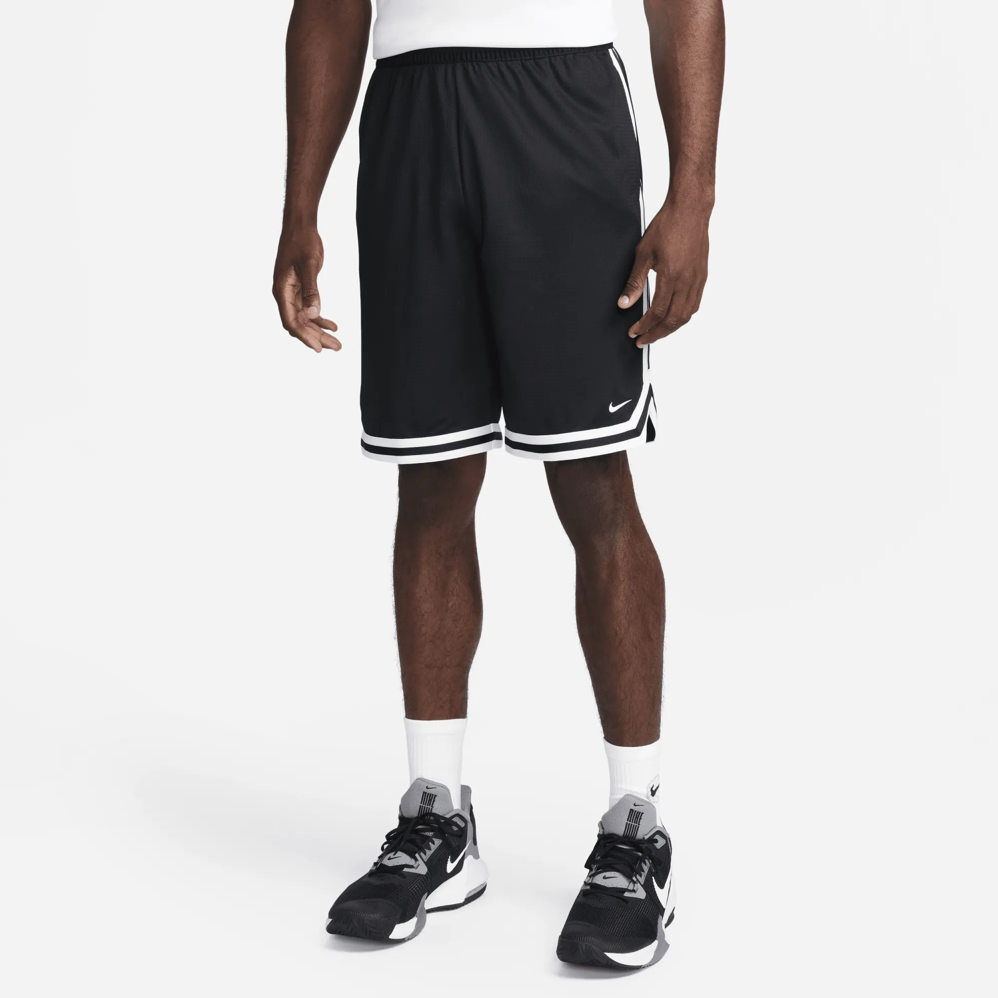 Nike Basketball Unisex DNA 10inch shorts in black