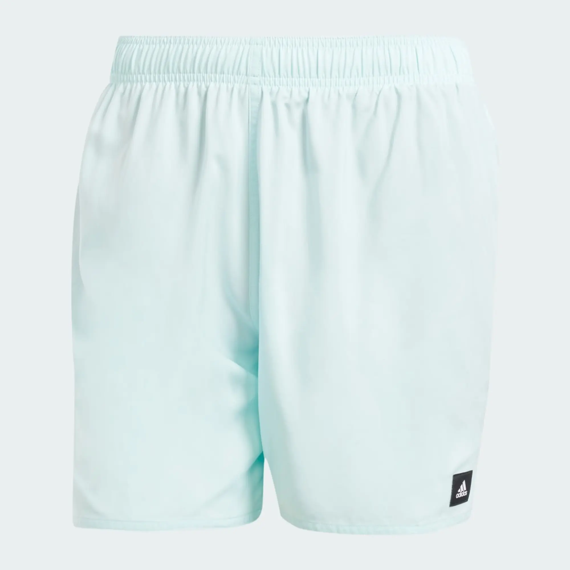adidas Solid CLX short-length swim shorts in light blue