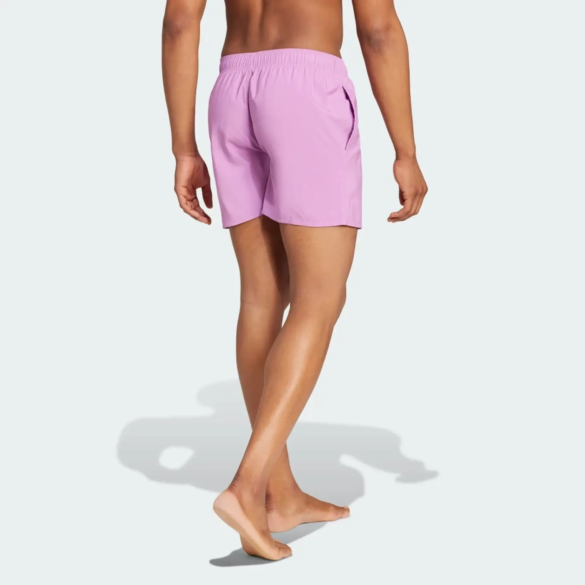 adidas Solid CLX short-length swim shorts in light blue