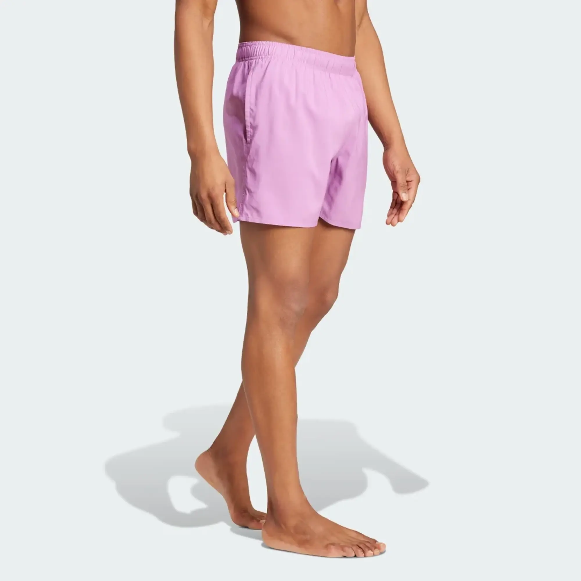 adidas Solid CLX short-length swim shorts in light blue