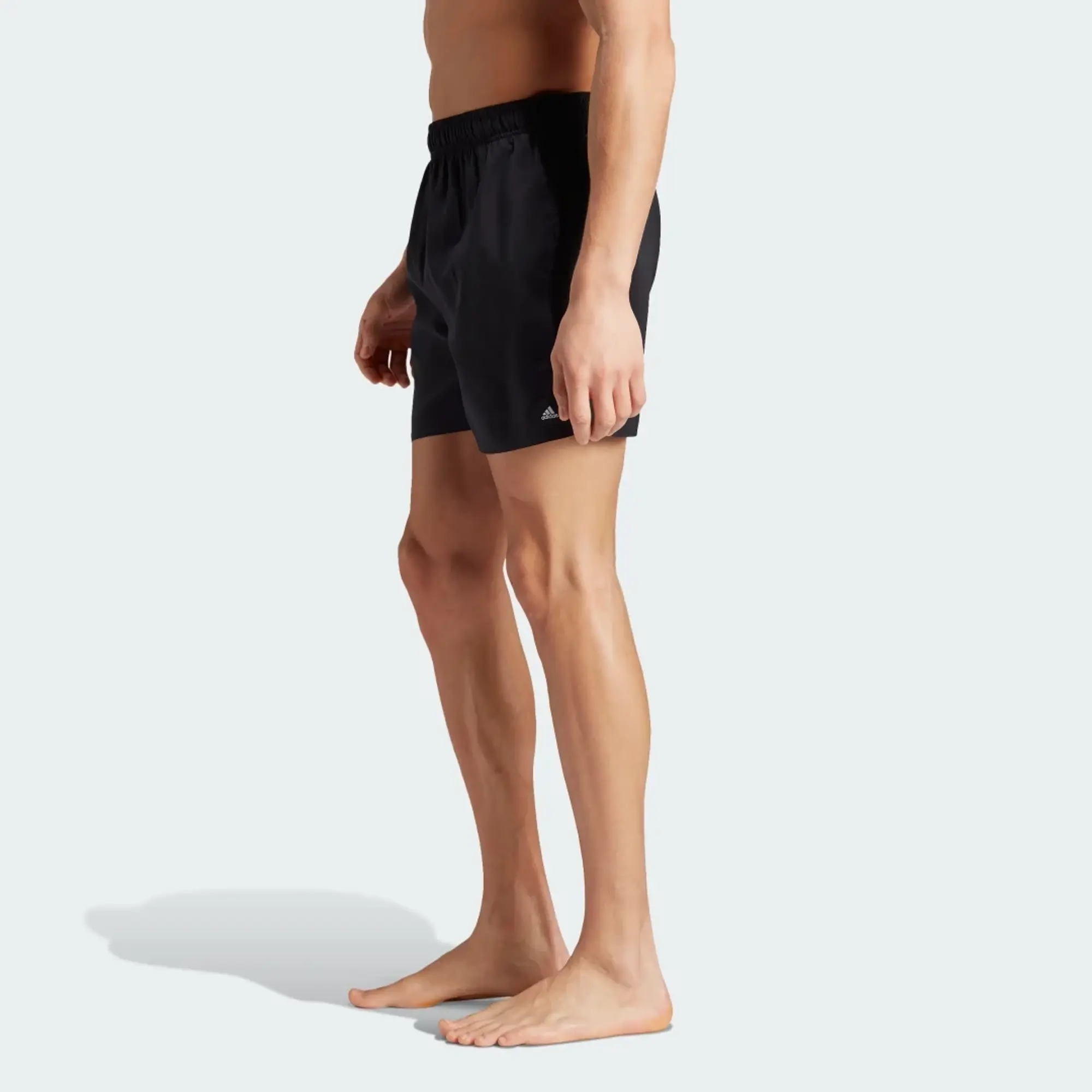 adidas Solid CLX short-length swim shorts in light blue
