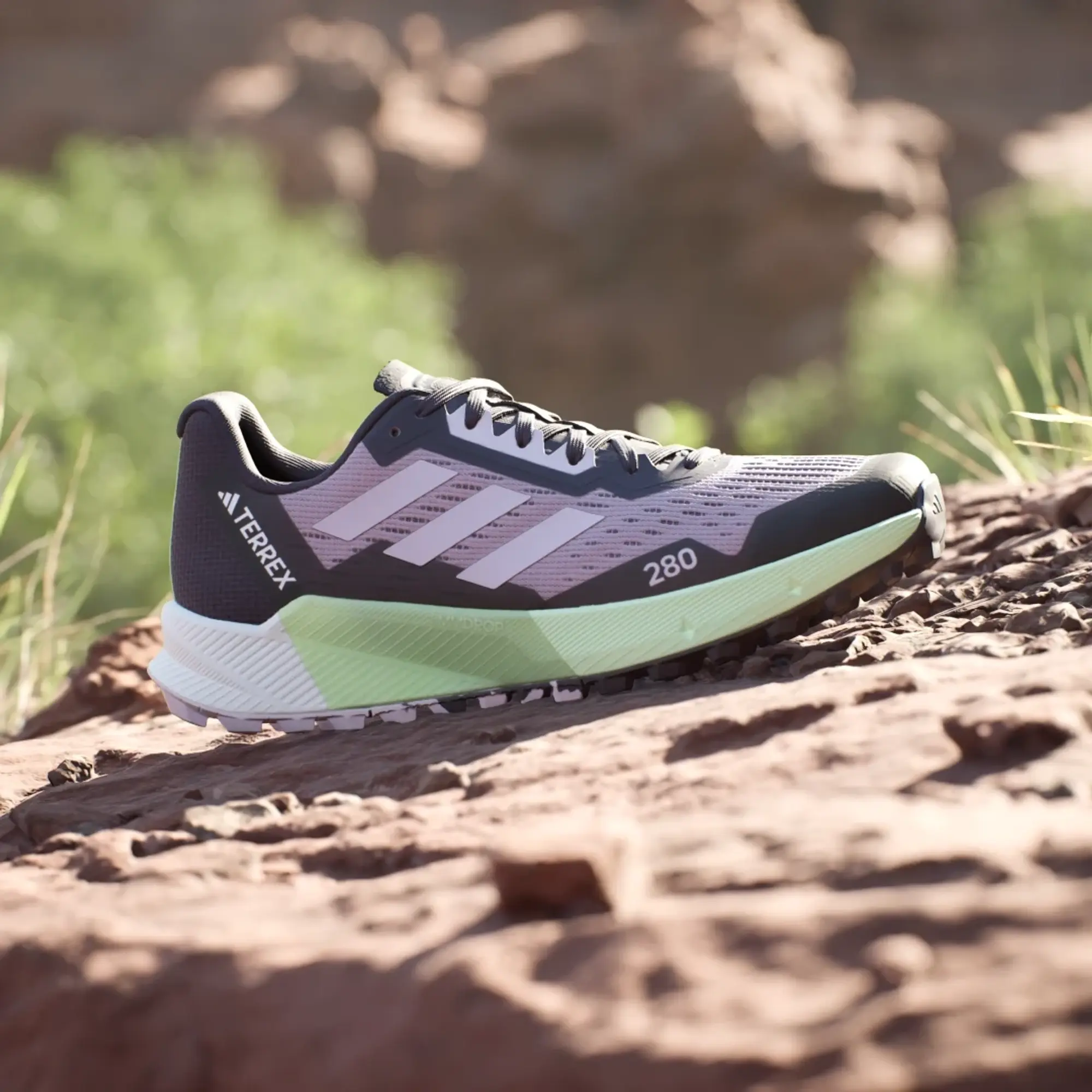 adidas Terrex Agravic Flow 2.0 Trail Running Shoes in Purple