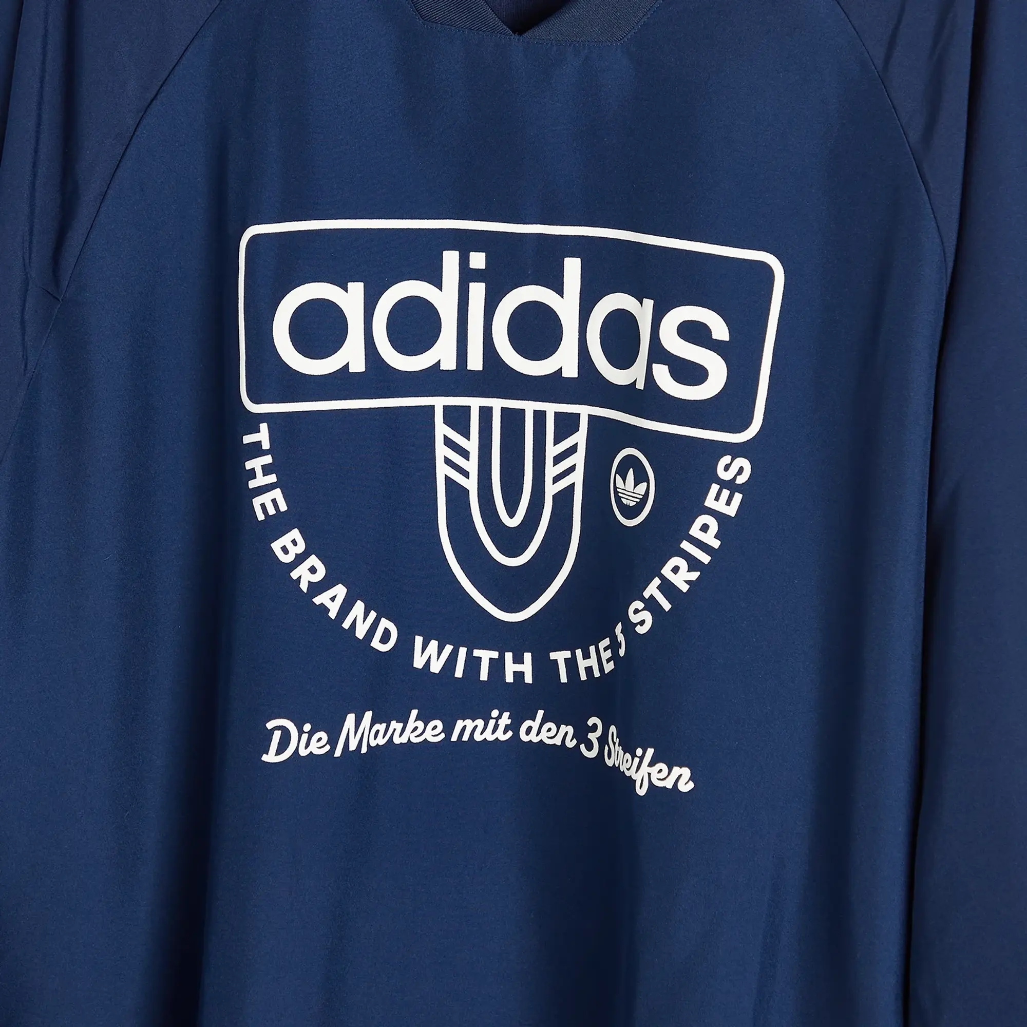 Adidas Originals Sweatshirt With Varsity Graphic In Navy