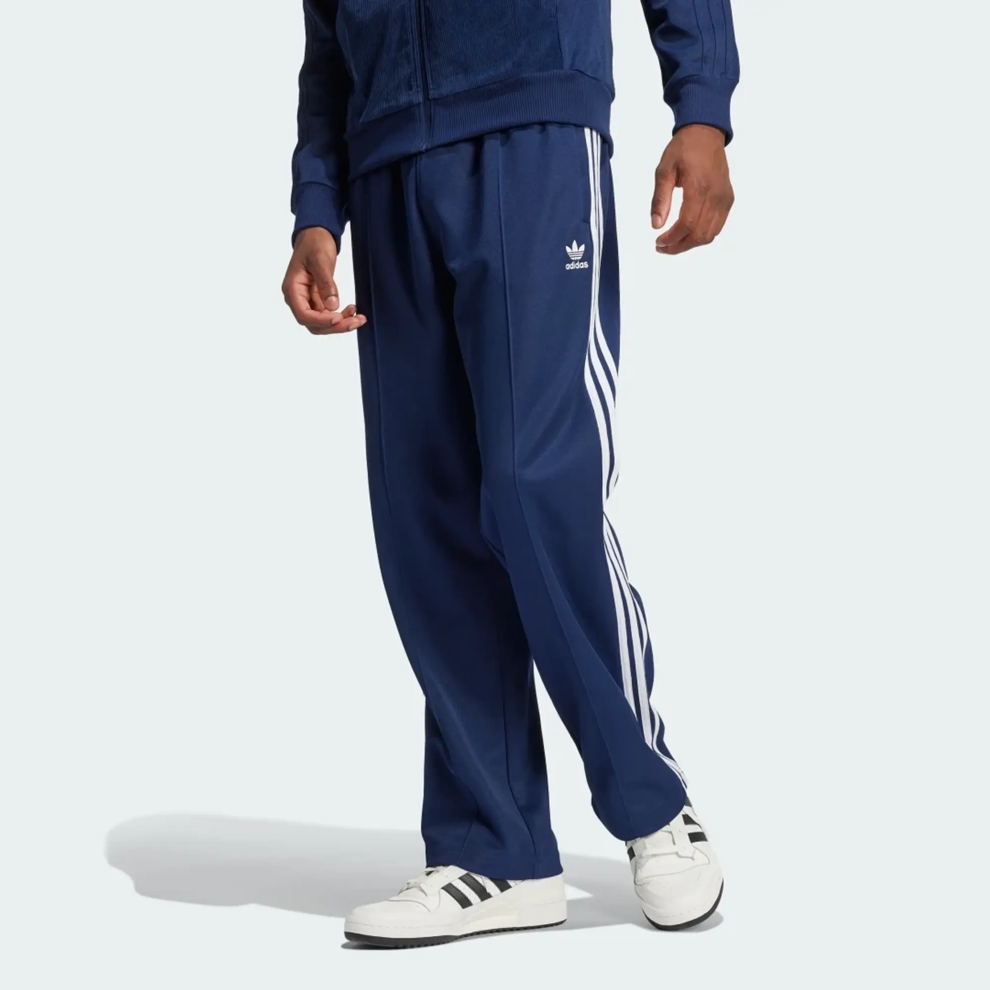 adidas Originals Adicolor Baggy Firebird Track Pants, Navy
