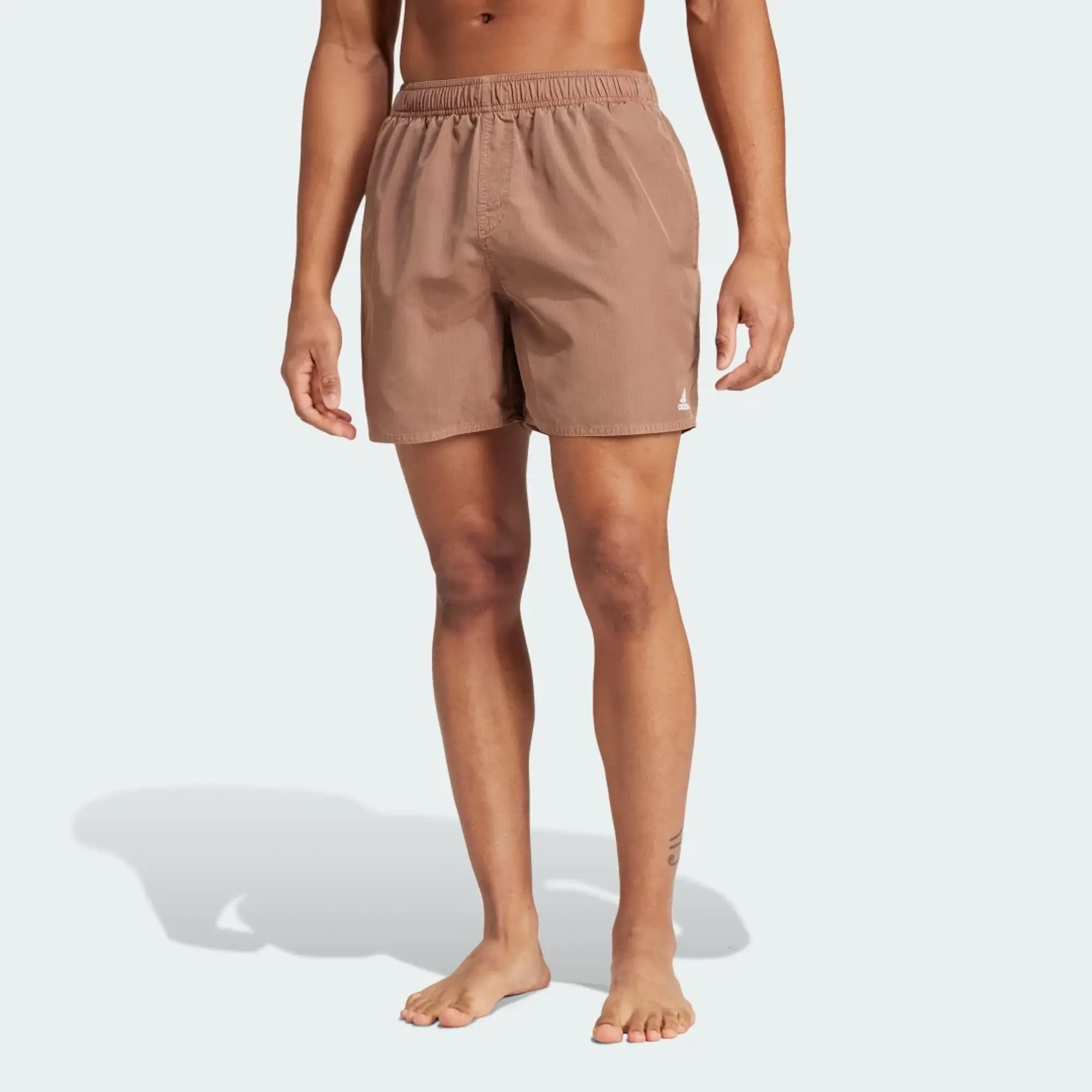 adidas Performance washed out Cix swim shorts in brown-Neutral