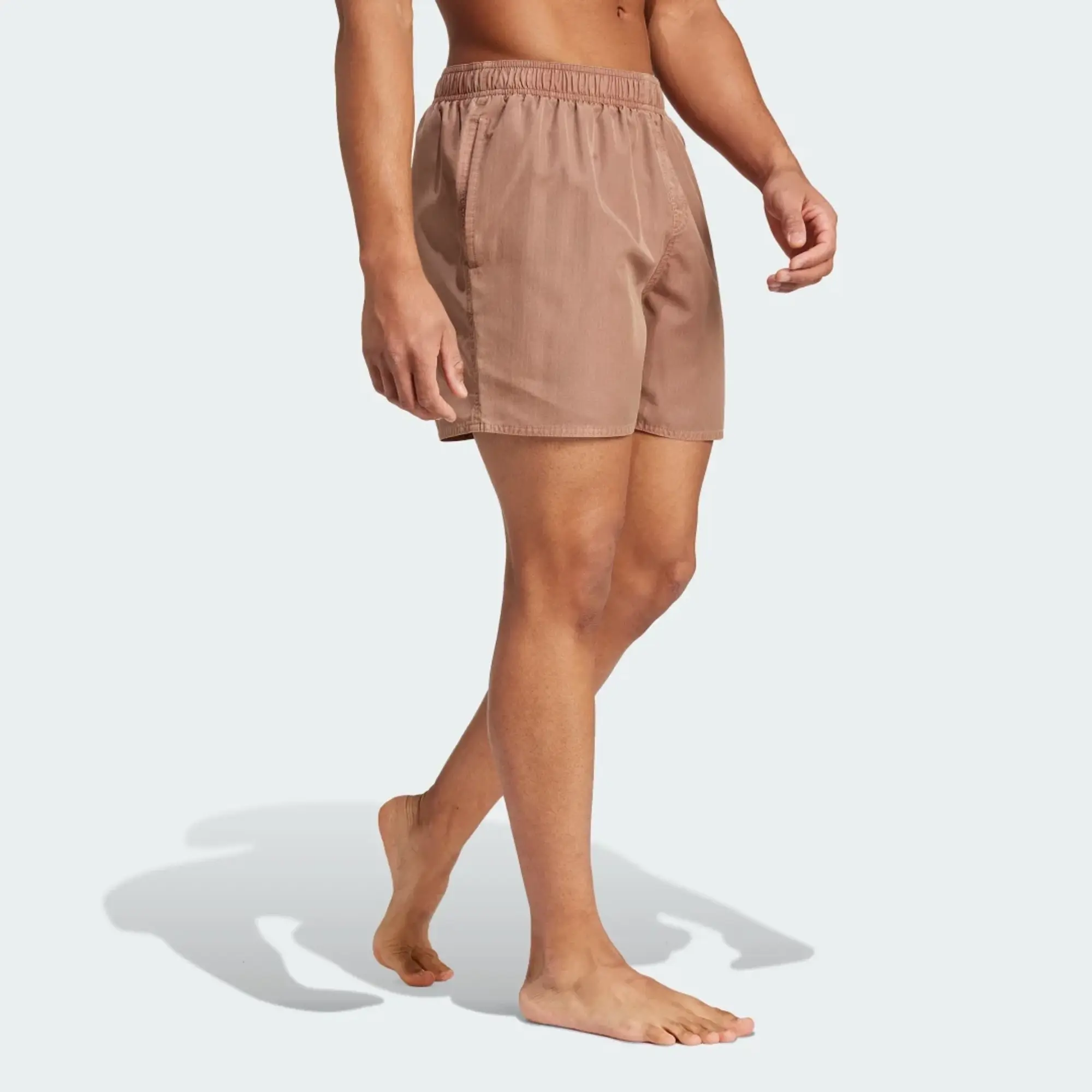 adidas Performance washed out Cix swim shorts in brown-Neutral