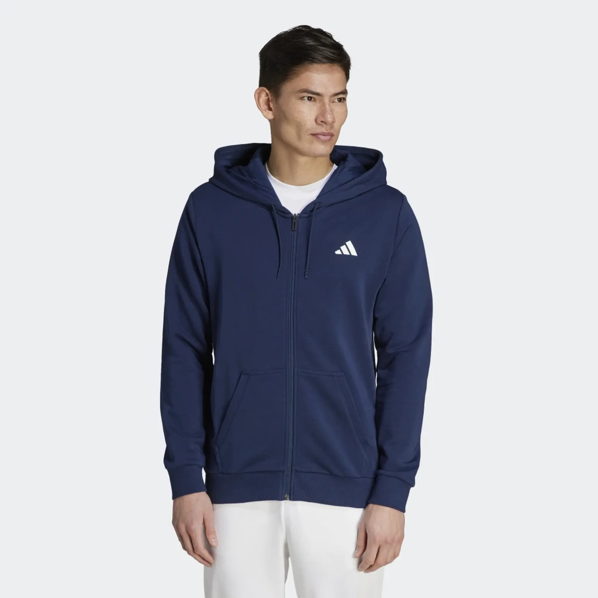 Adidas Club Tennis Teamwear Full-Zip Hoodie In White