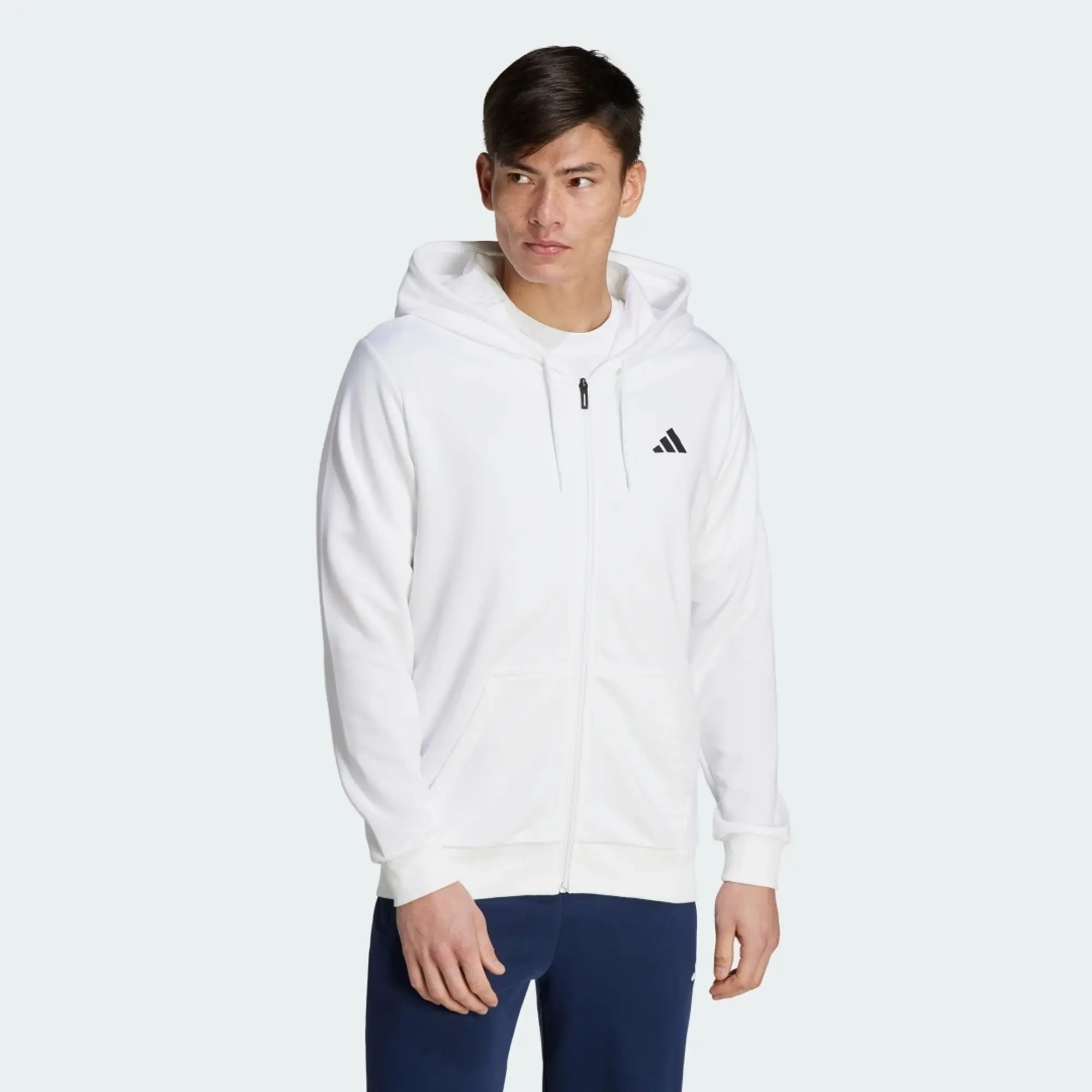 Adidas Club Tennis Teamwear Full-Zip Hoodie In White