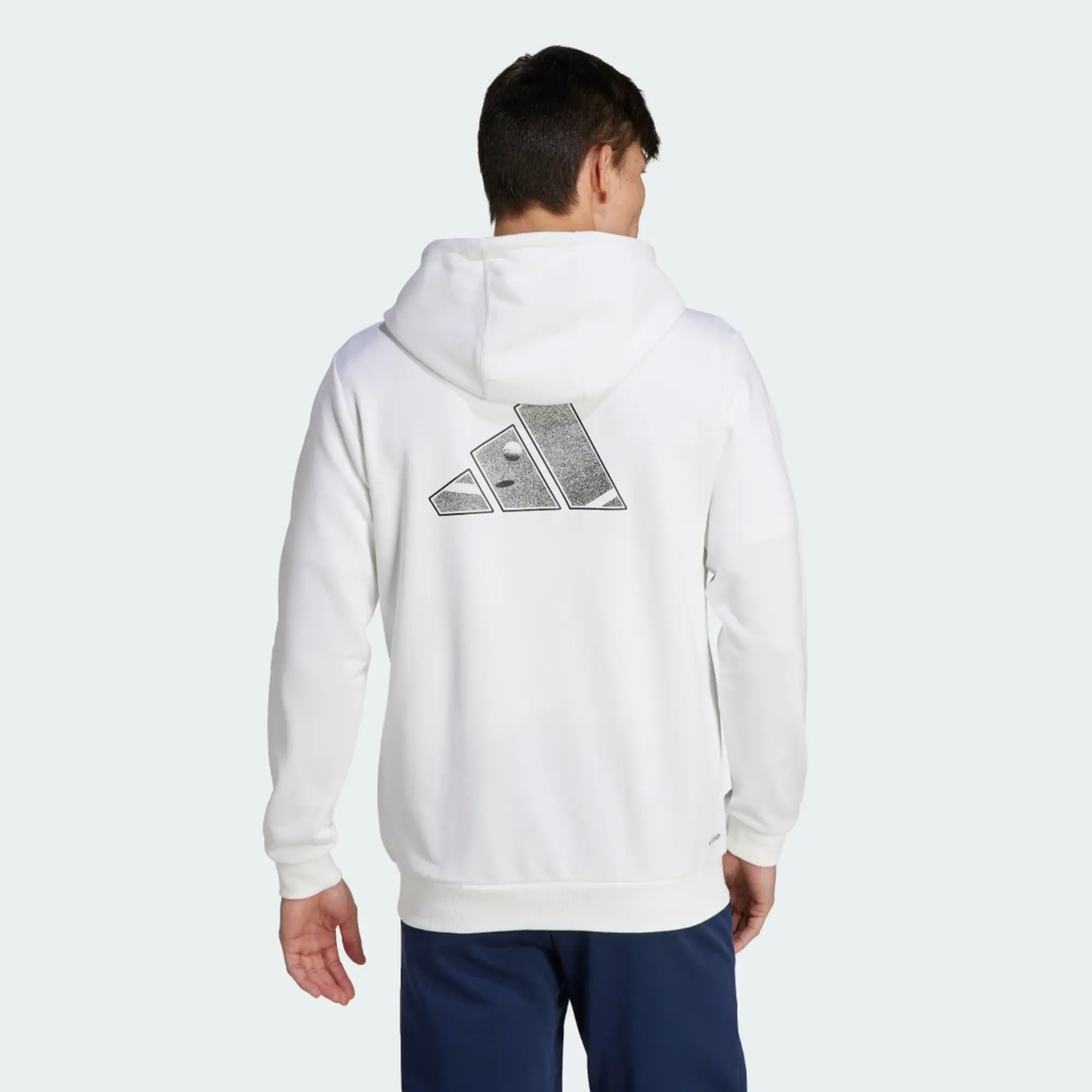Adidas Club Tennis Teamwear Full-Zip Hoodie In White