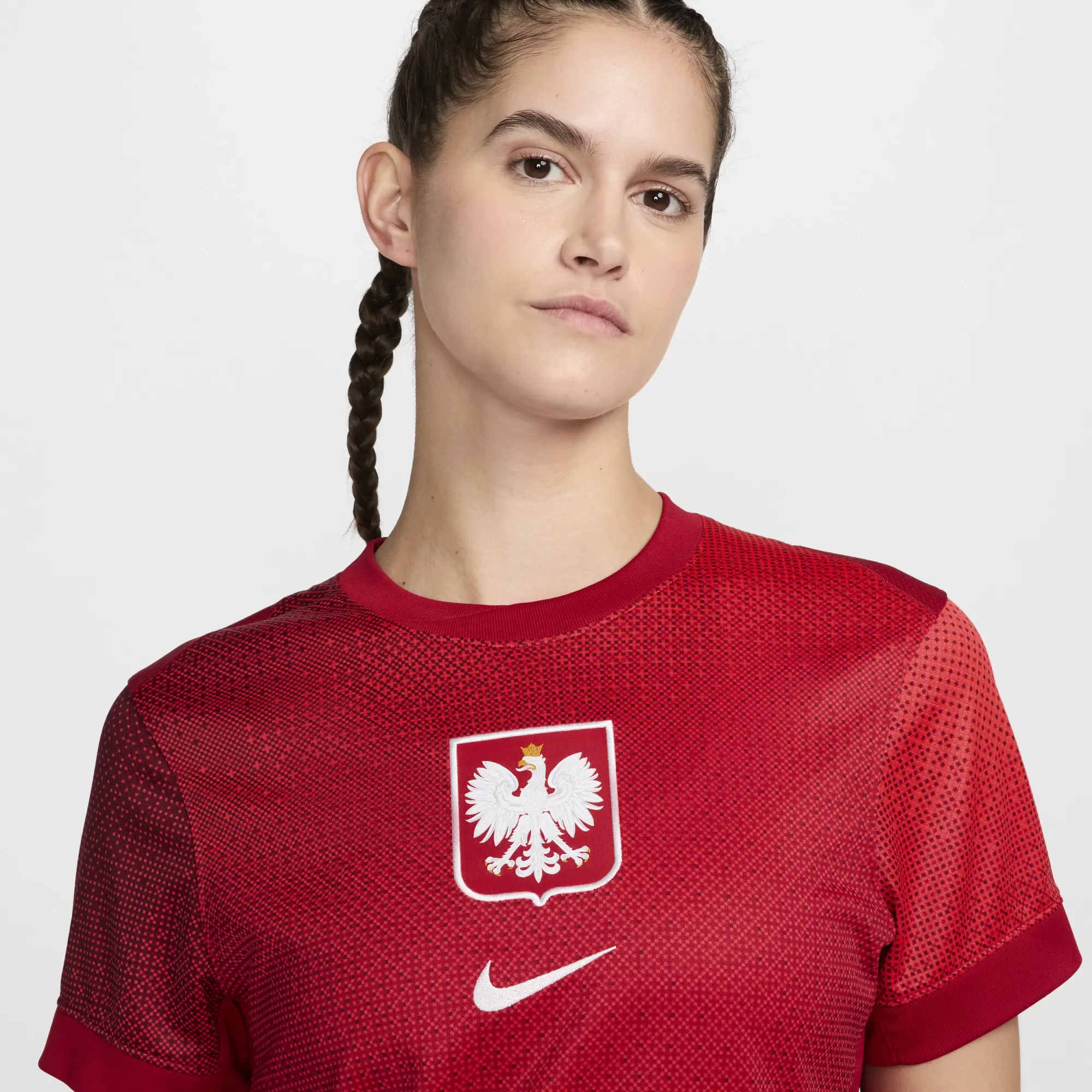 Poland 2024/25 Stadium Away Women's Nike Dri-FIT Football Replica Shirt - Red - Sustainable Materials