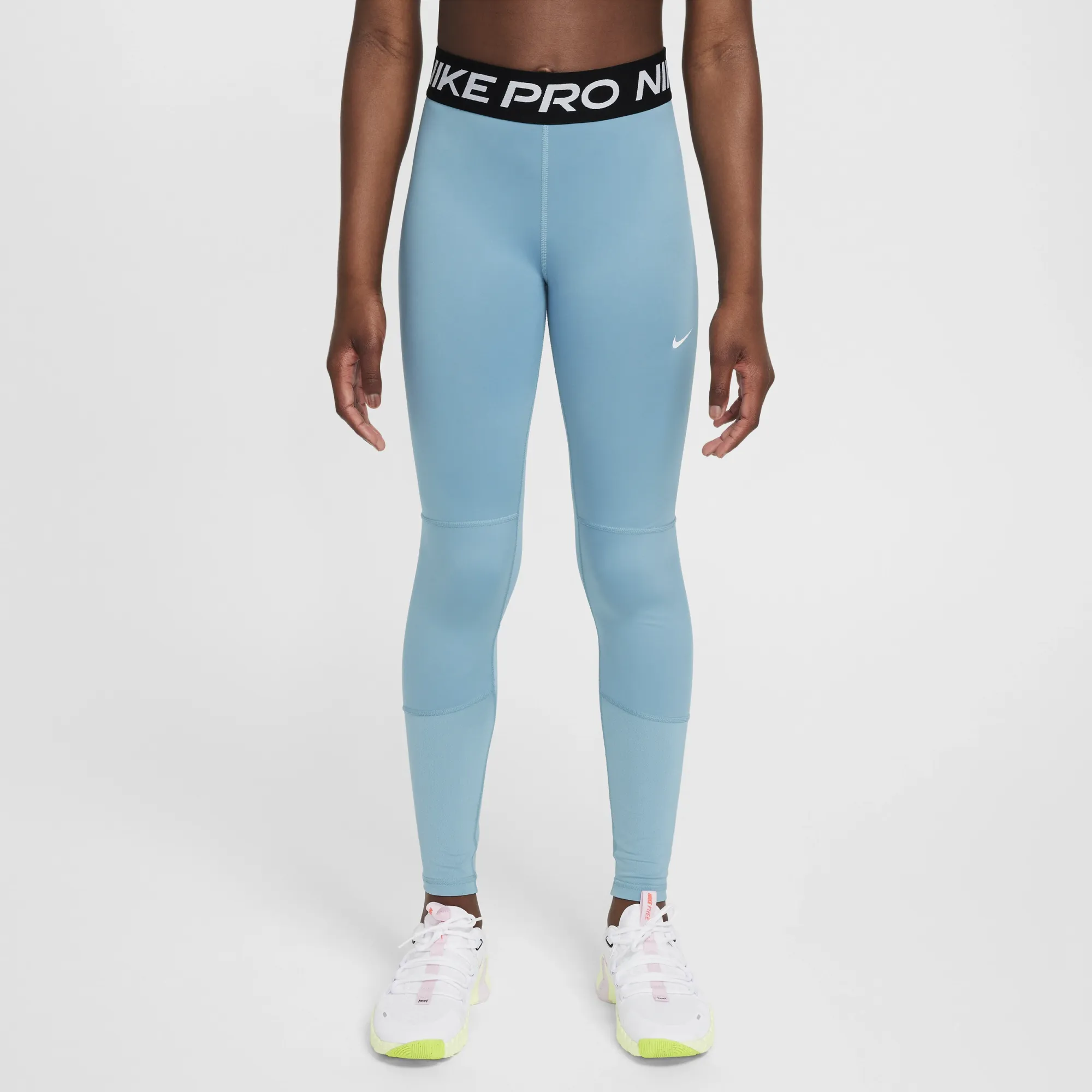Nike Girls Pro Legging - Blue - Size M/G - Blue