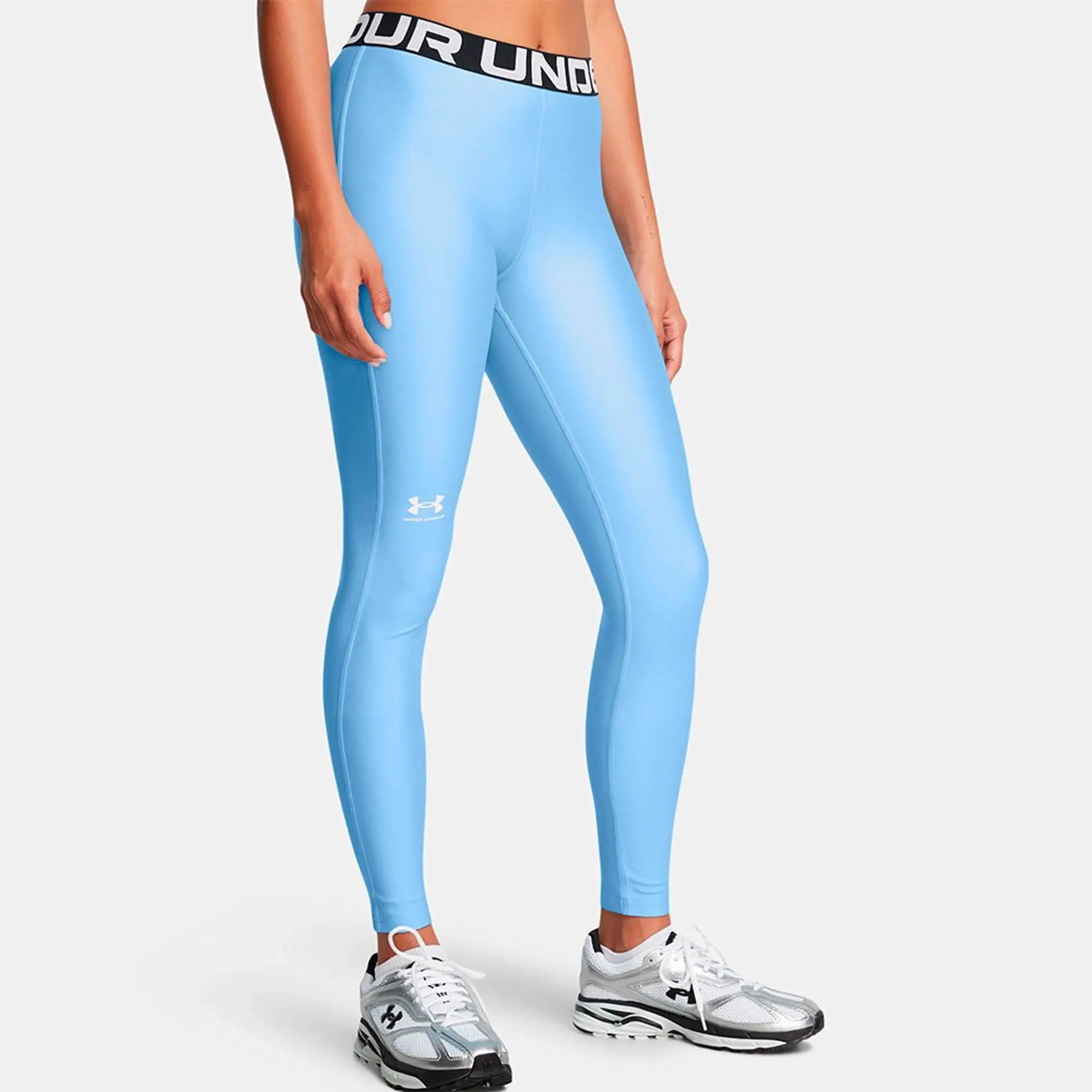Under Armour Womens HeatGear Authentic Legging - Blue - Size L - Blue