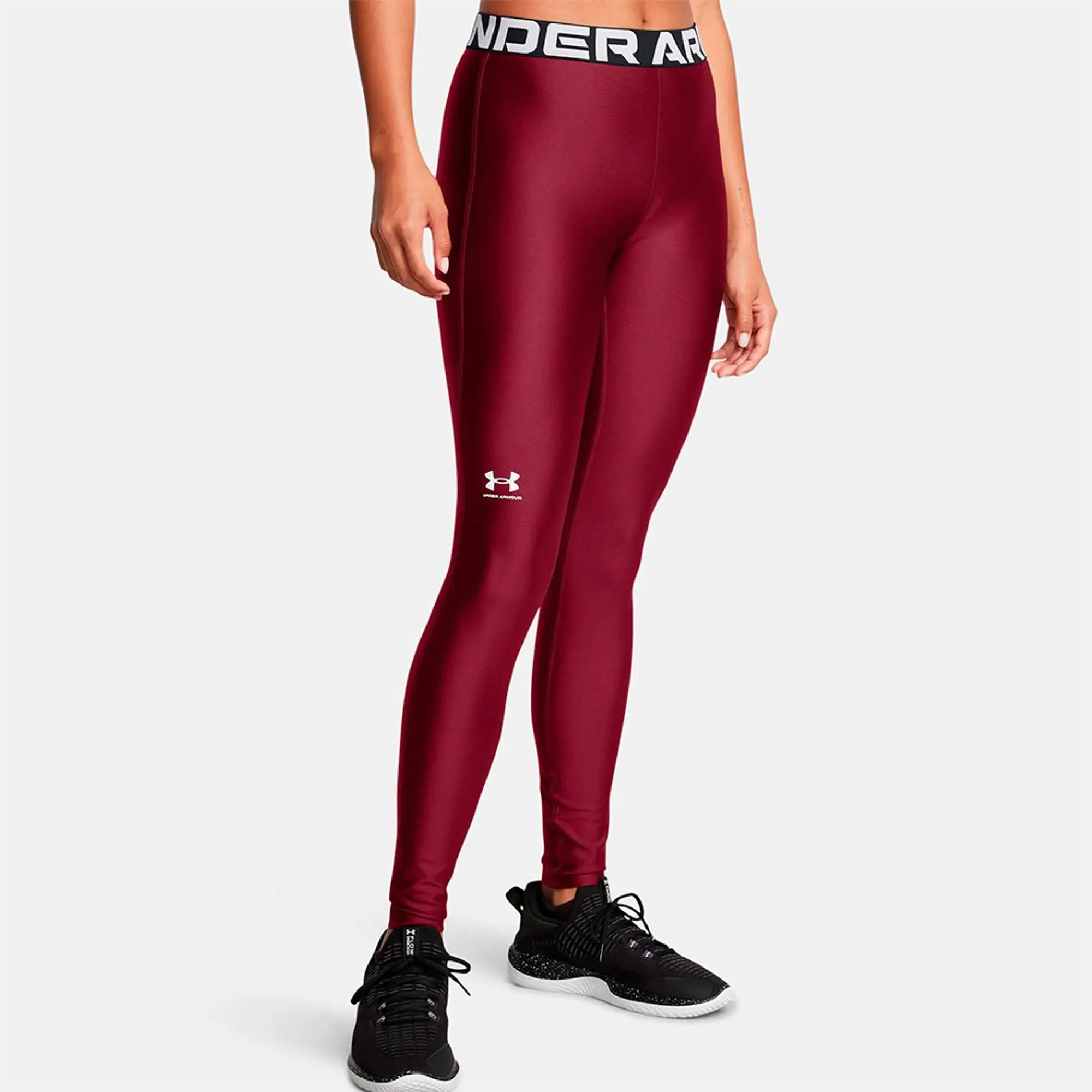 Under Armour Women's HeatGear® Leggings Cardinal / White M