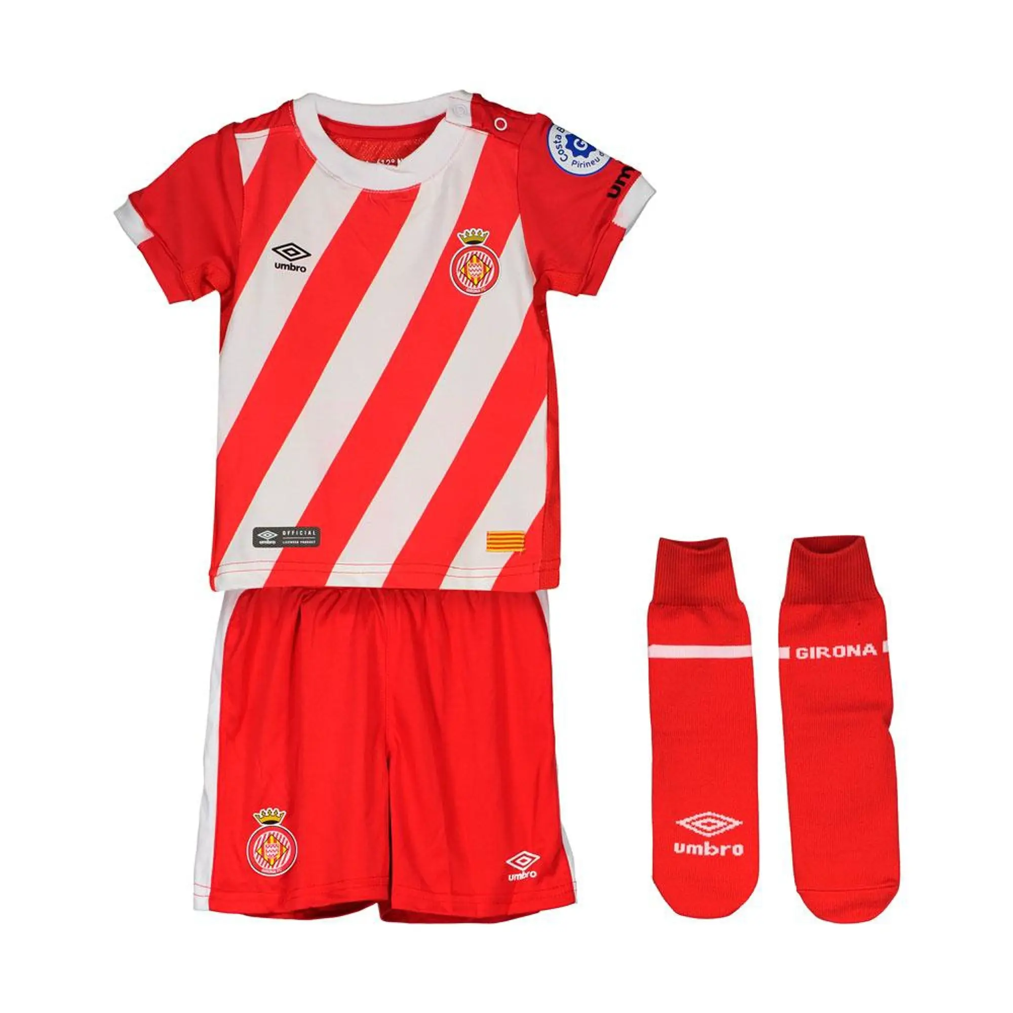 Umbro Girona Fc Home Box 18/19 Junior Set  - Red