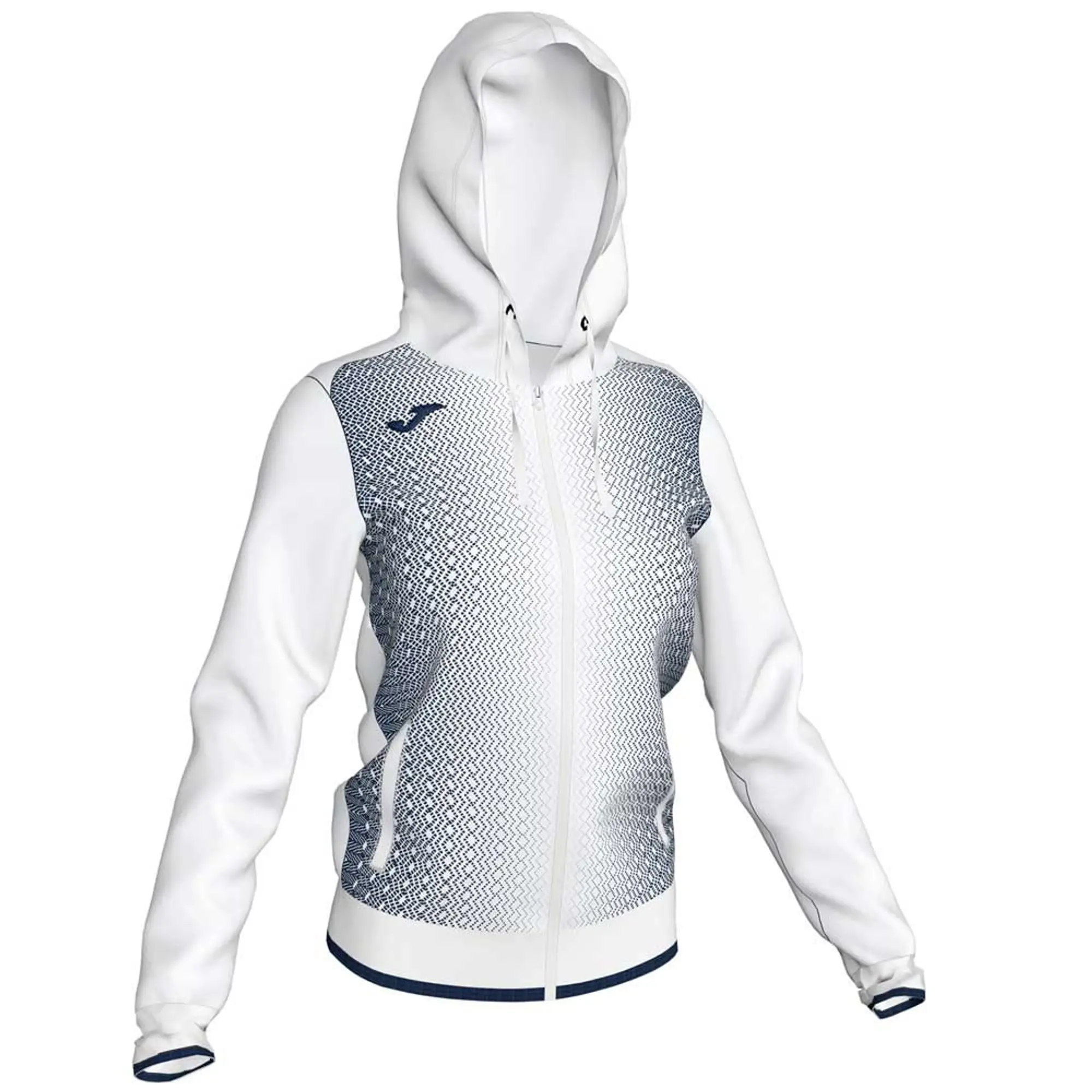 Joma Supernova Full Zip Sweatshirt  - White,Blue