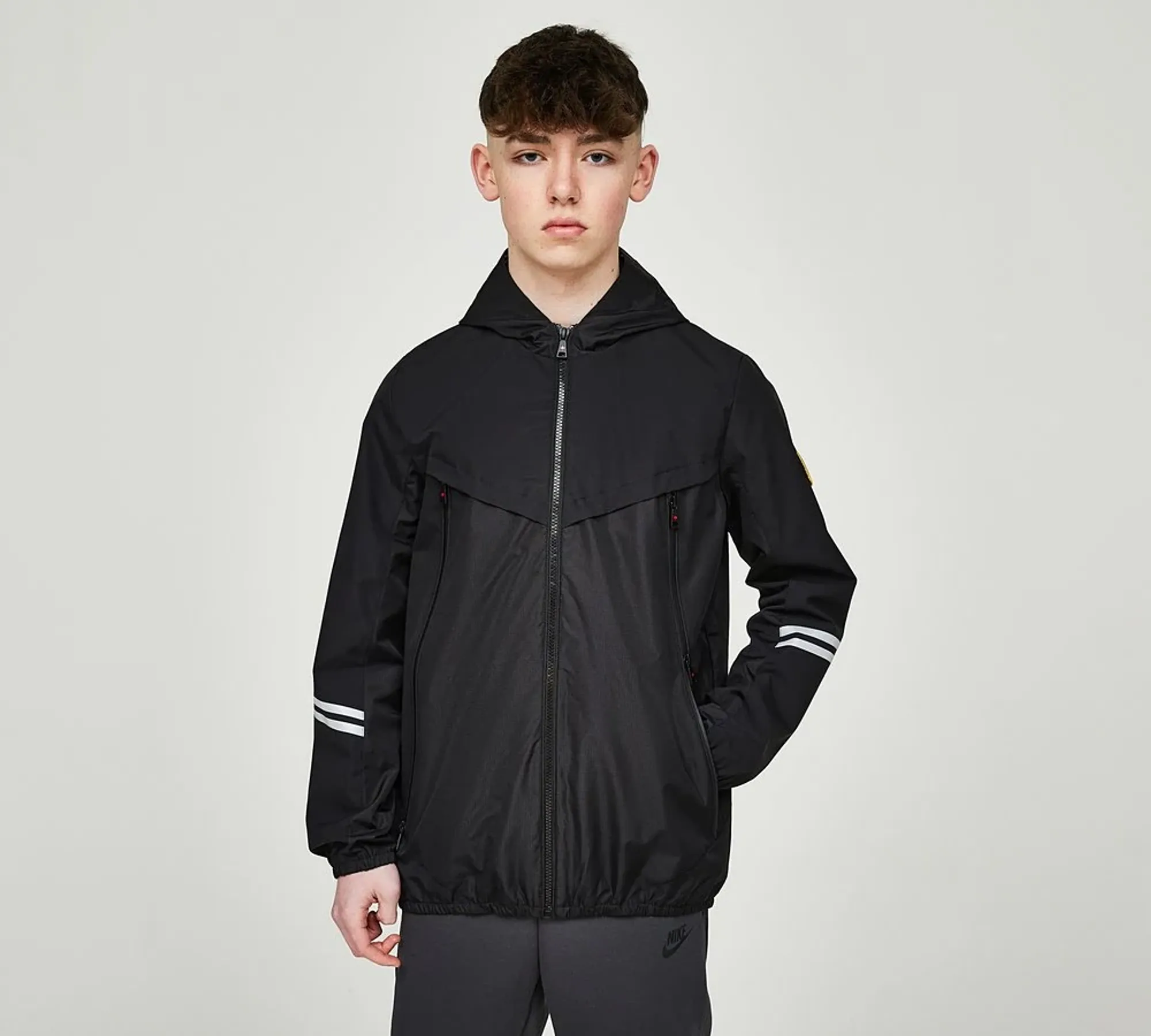 Zavetti Canada Vamaretta Windbreaker Jacket Junior - Black | ZAV