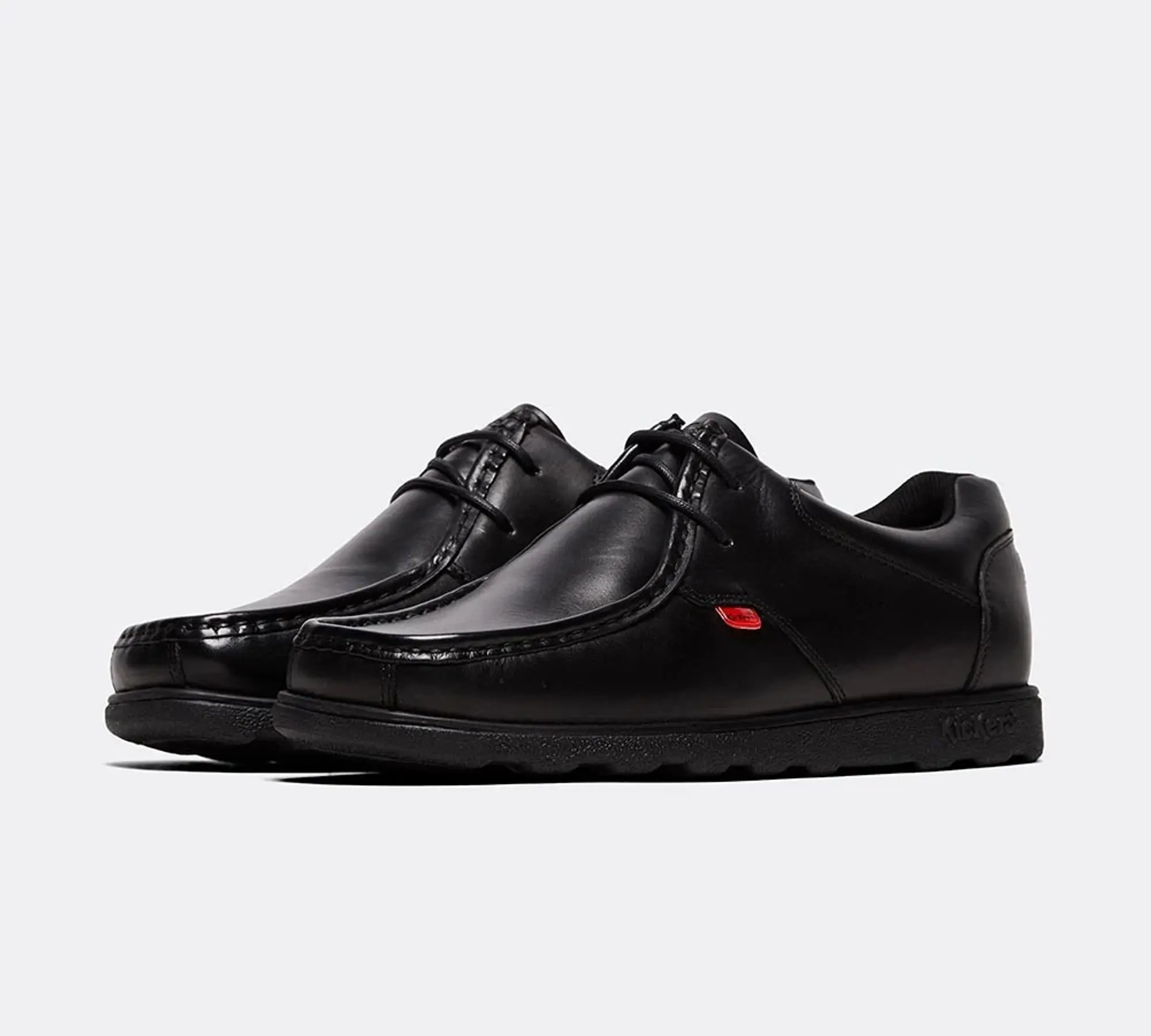 Kickers Fragma 15 Lace Leather Shoe - BLACK - Size 10 - Black