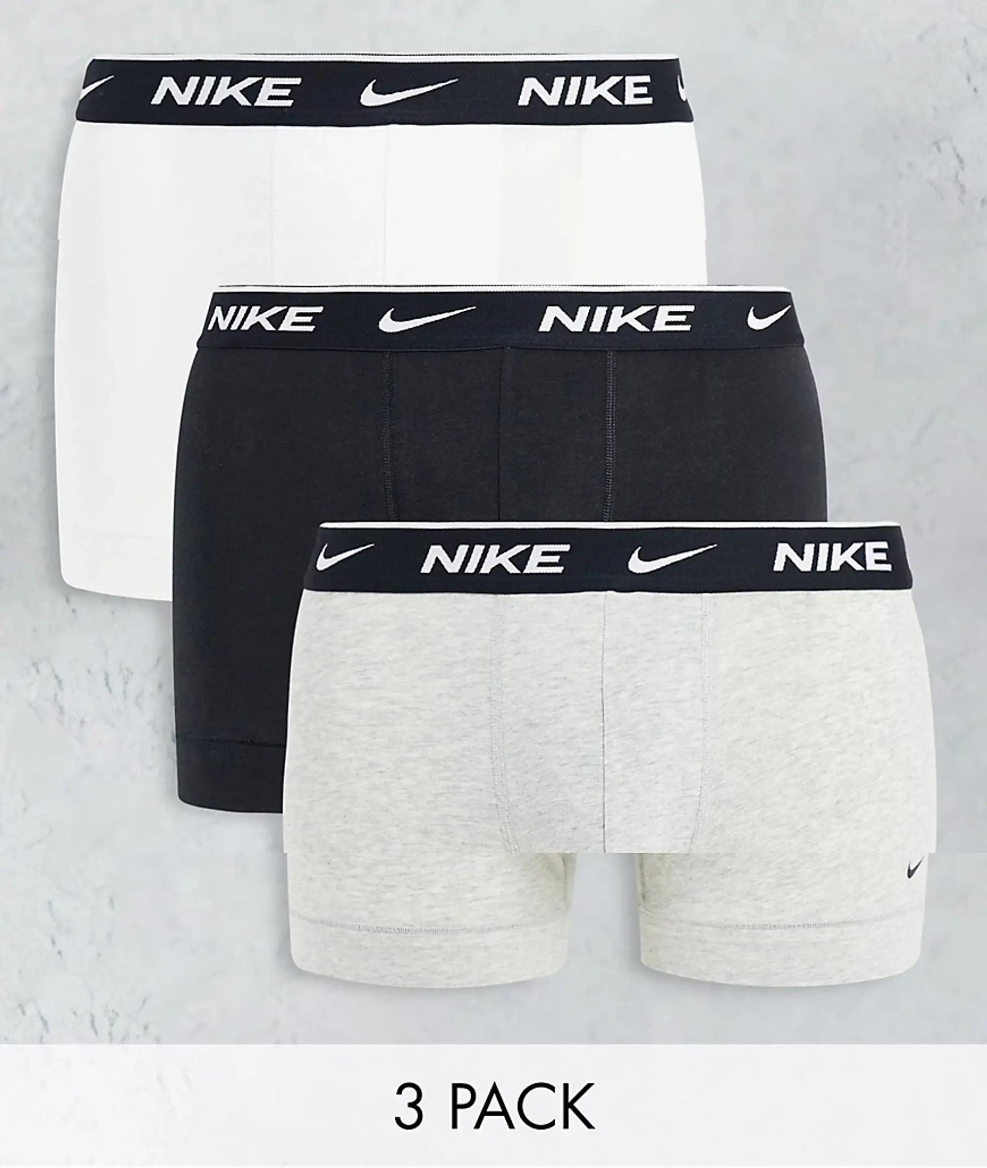 Nike Trunk 3 Pack Unisex Underwear - Black