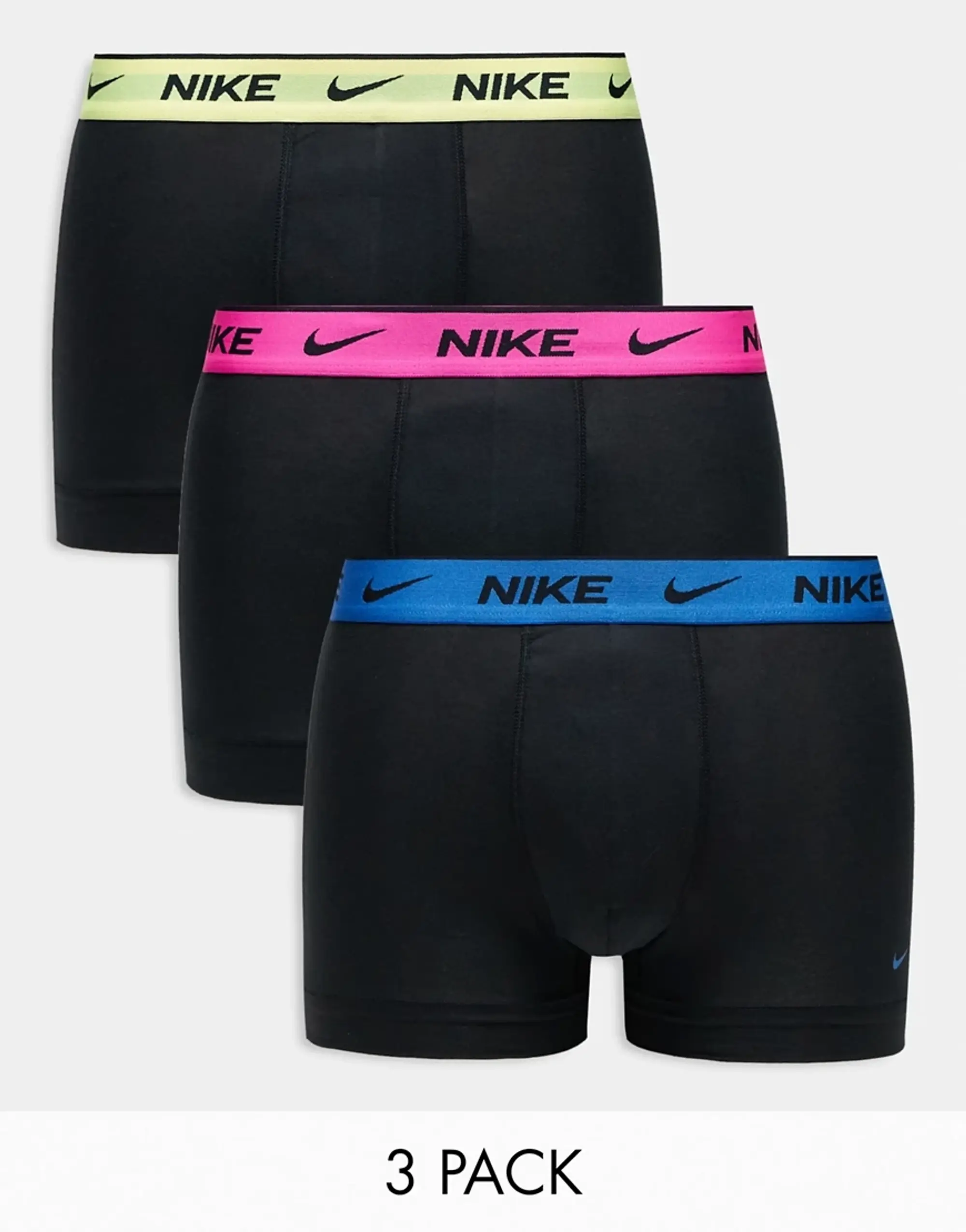 Nike Trunk 3 Pack Unisex Underwear - Black