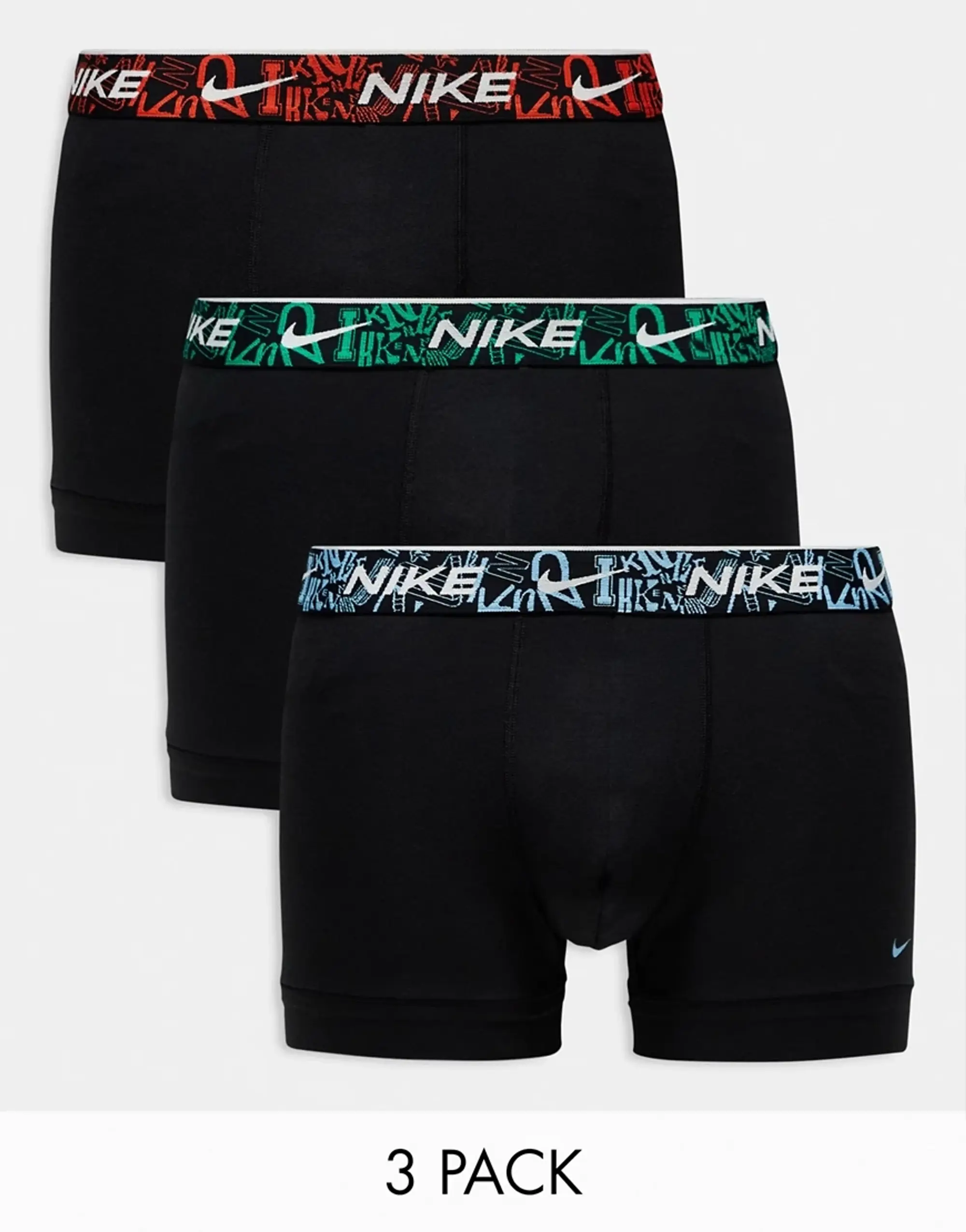 Nike Trunk 3 Pack Unisex Underwear - Black