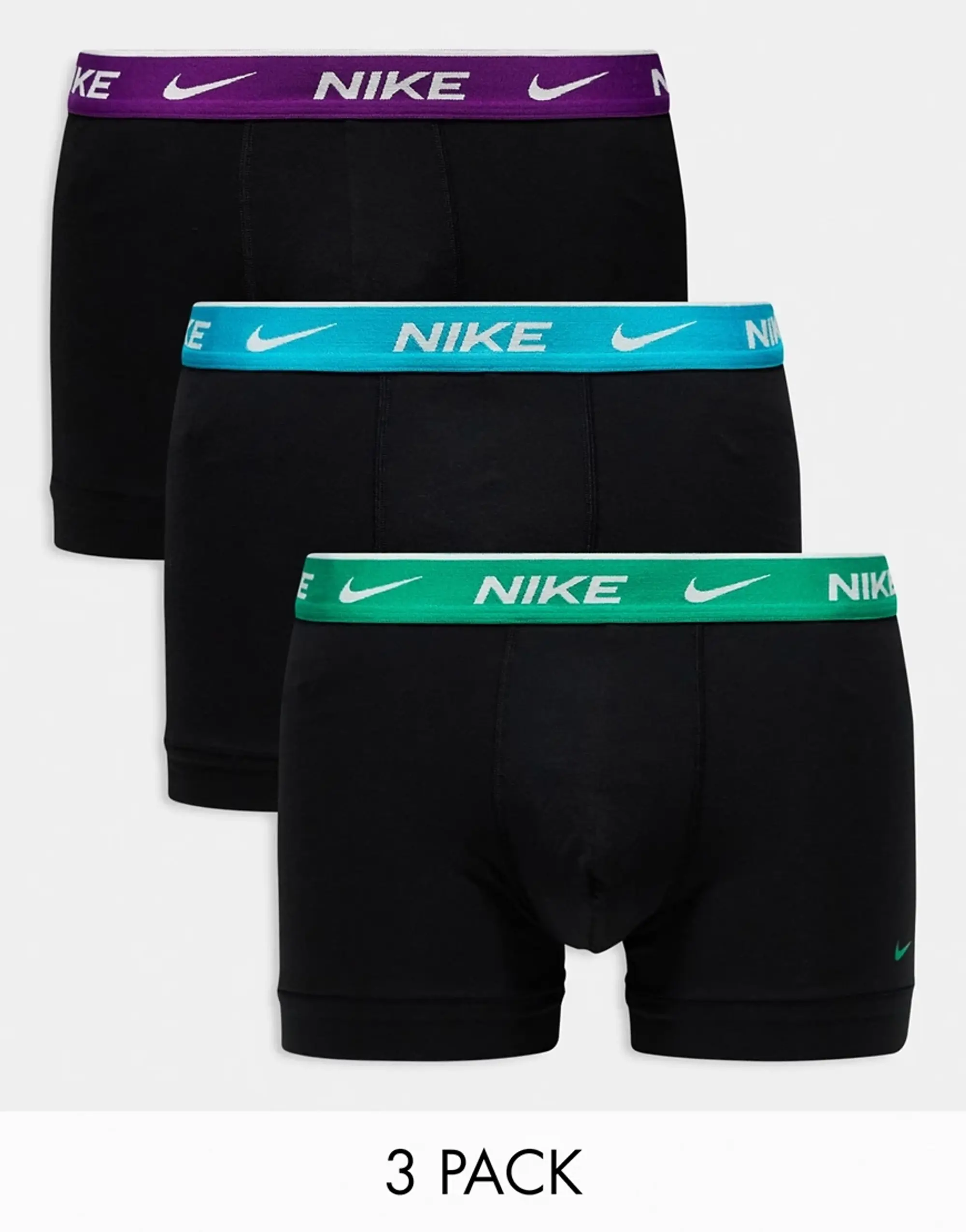 Nike Trunk 3 Pack Unisex Underwear - Black