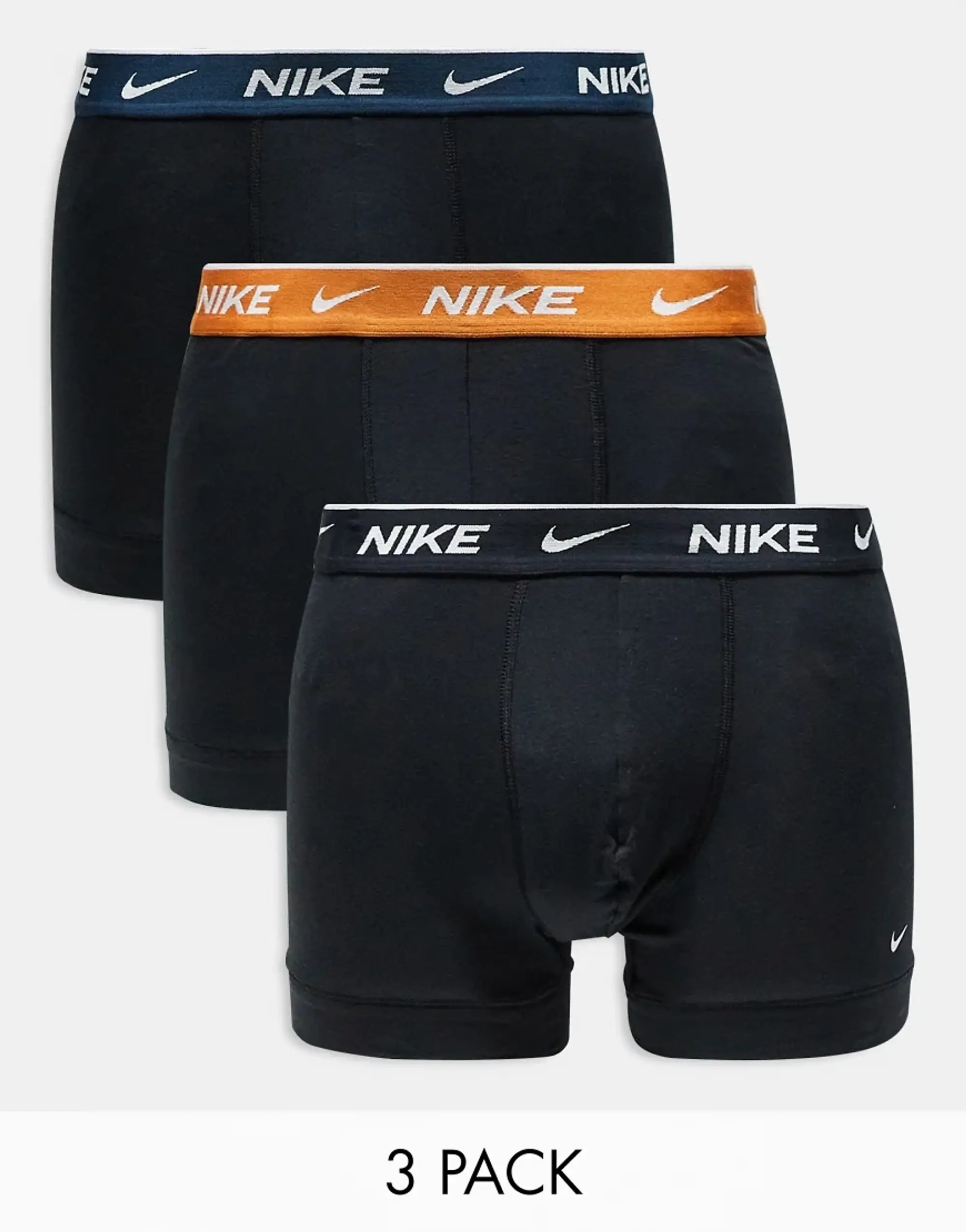 Nike Trunk 3 Pack Unisex Underwear - Black