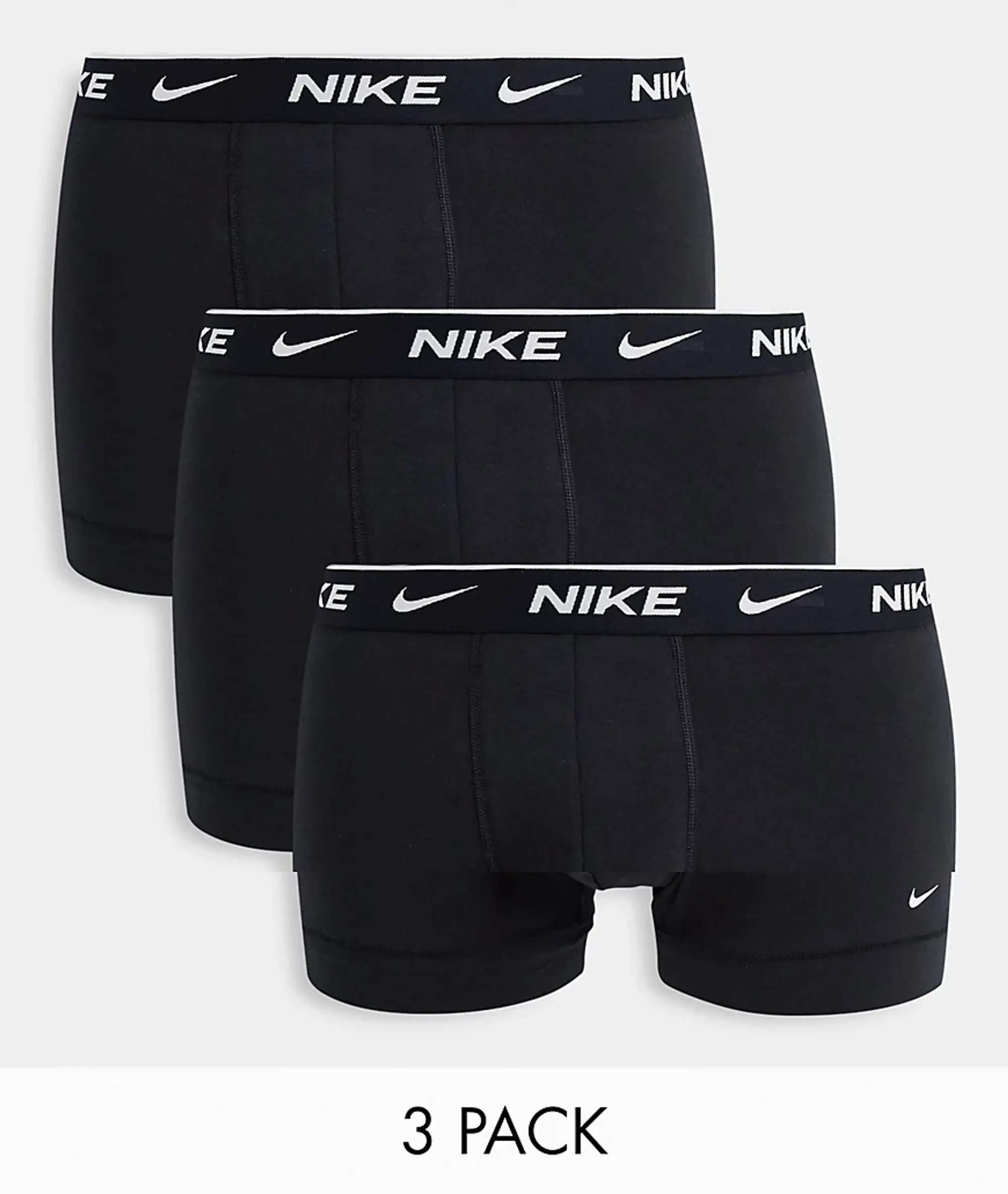 Nike Trunk 3 Pack Unisex Underwear - Black