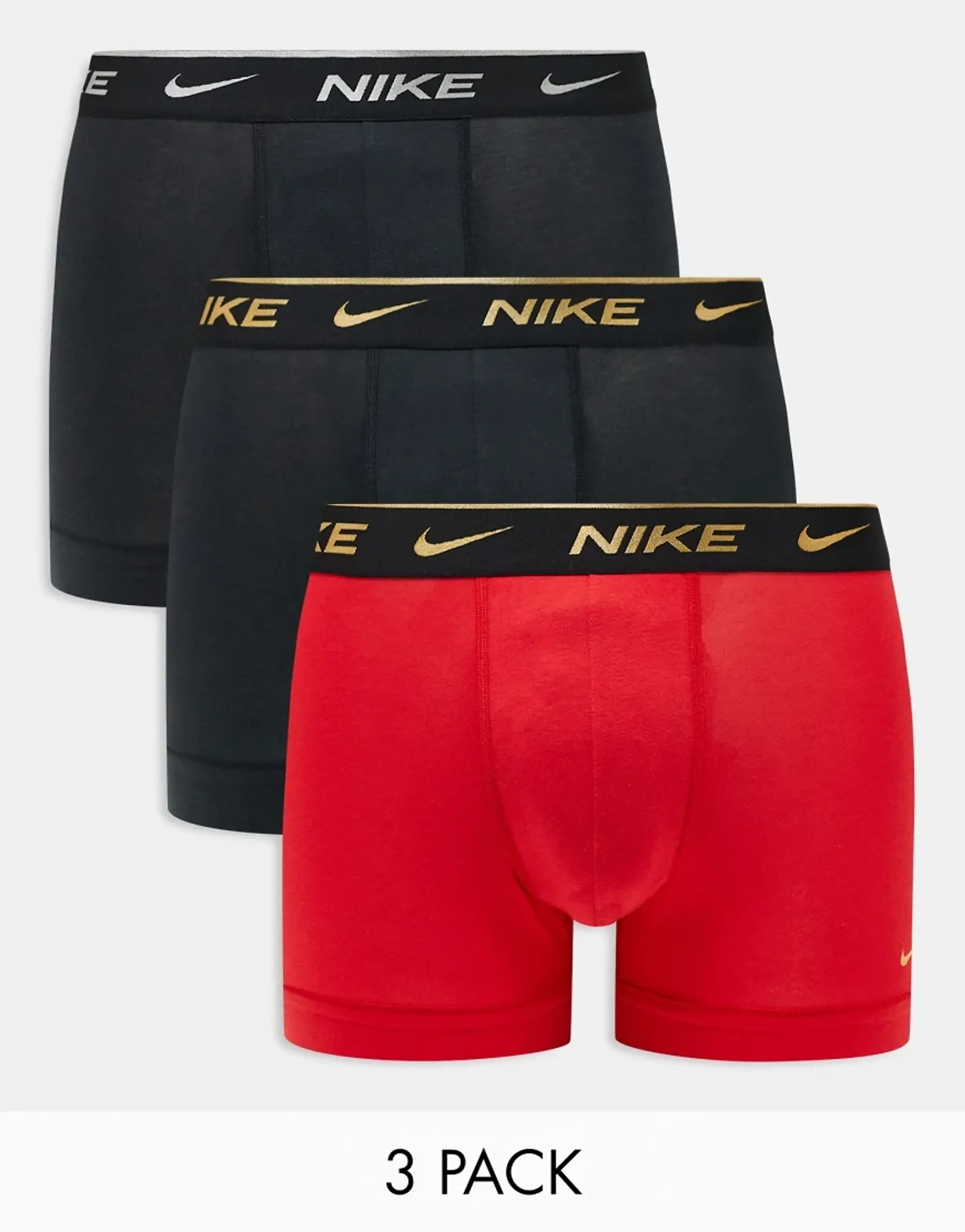Nike Trunk 3 Pack Unisex Underwear - Black
