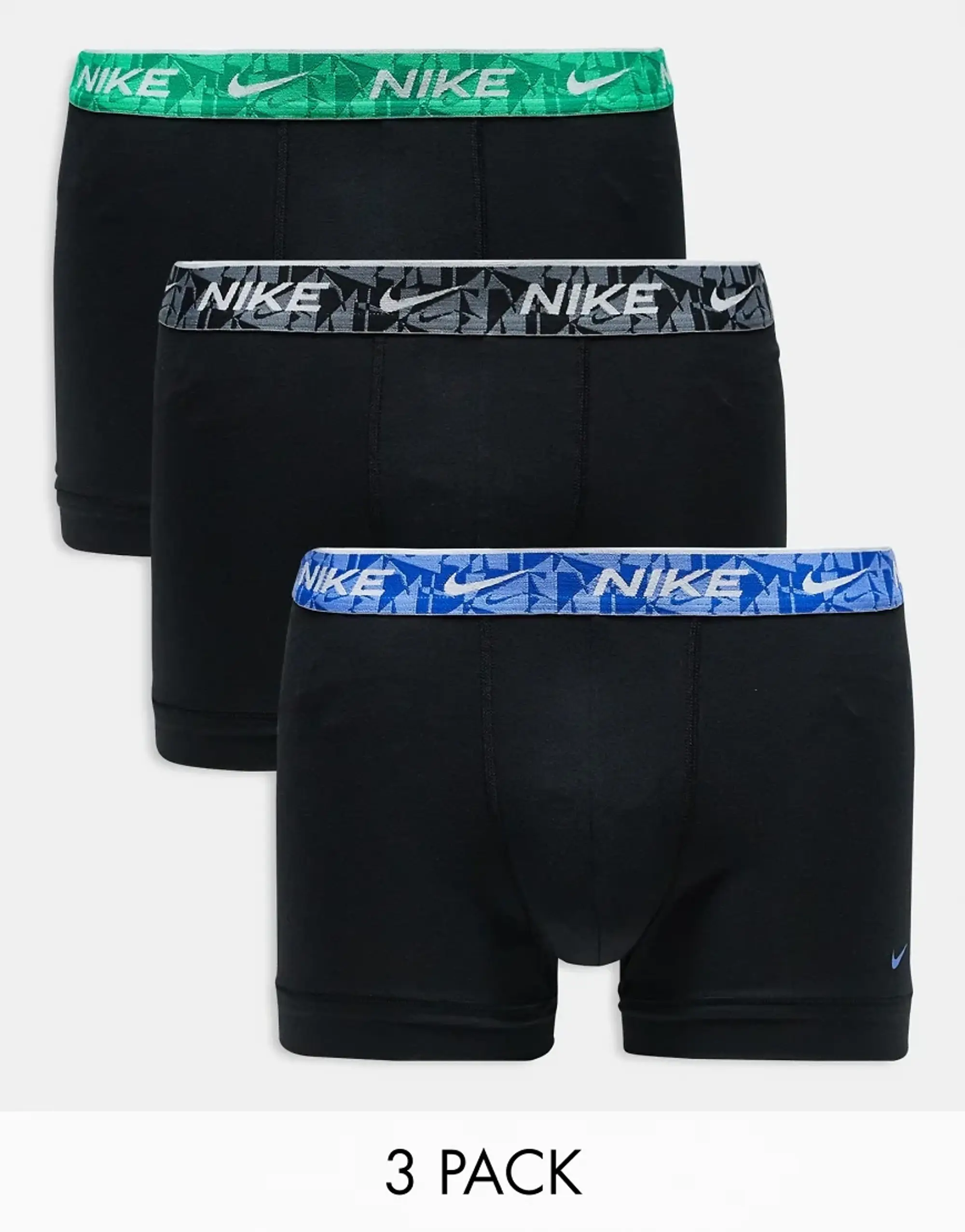 Nike Trunk 3 Pack Unisex Underwear - Black
