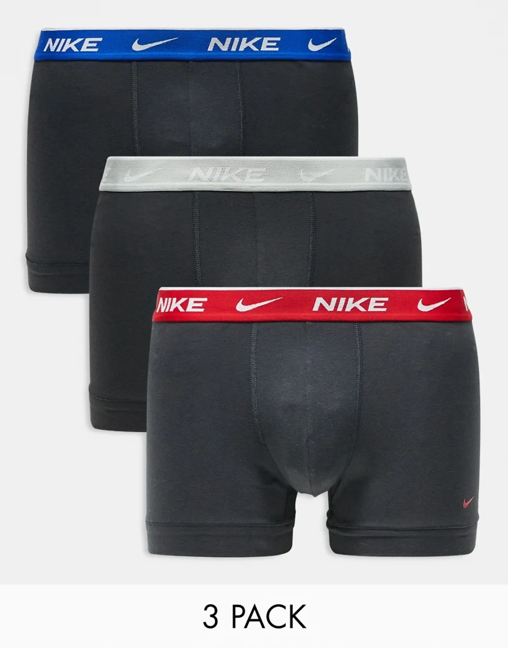 Nike Trunk 3 Pack Unisex Underwear - Black