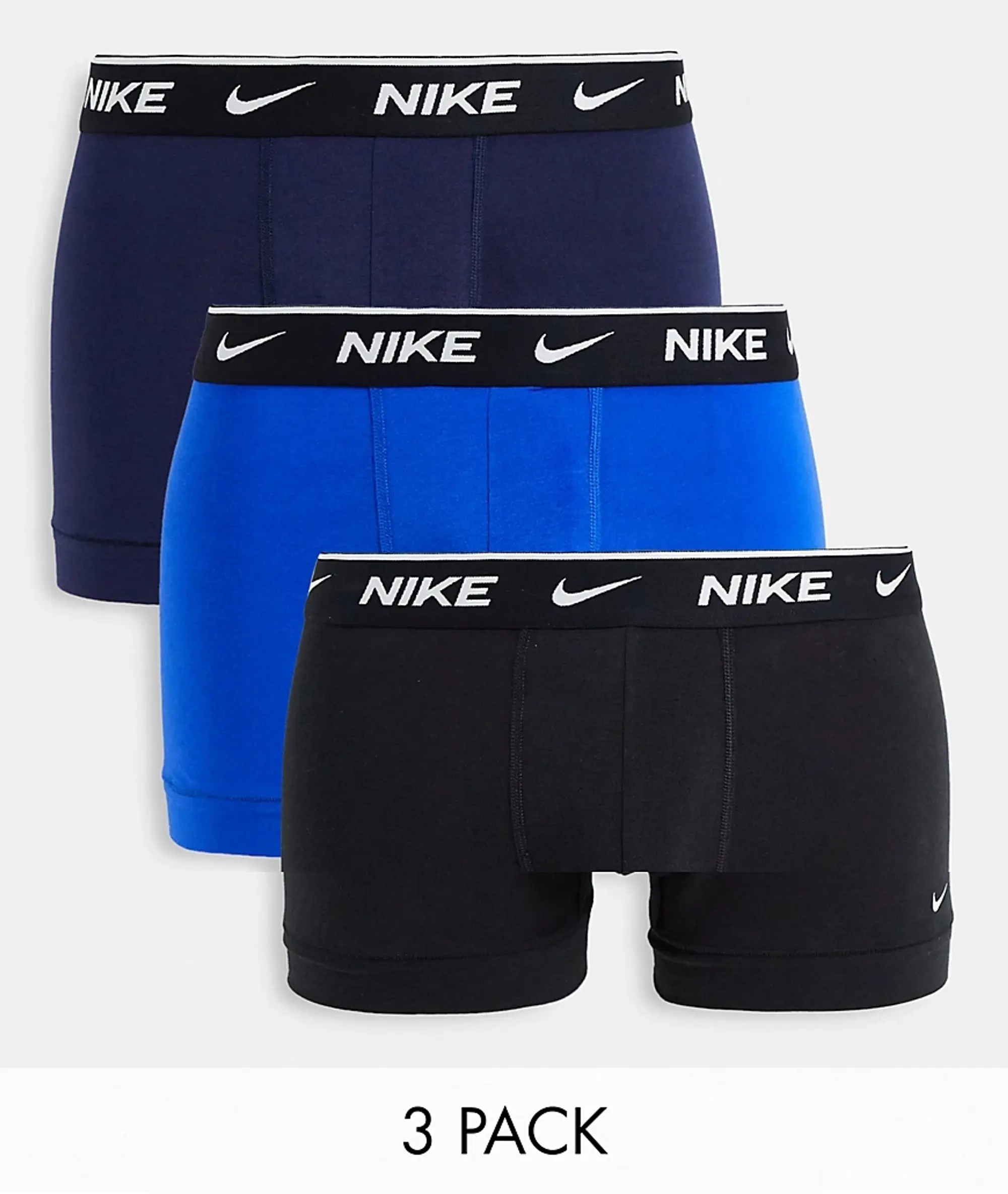 Nike Trunk 3 Pack Unisex Underwear - Black