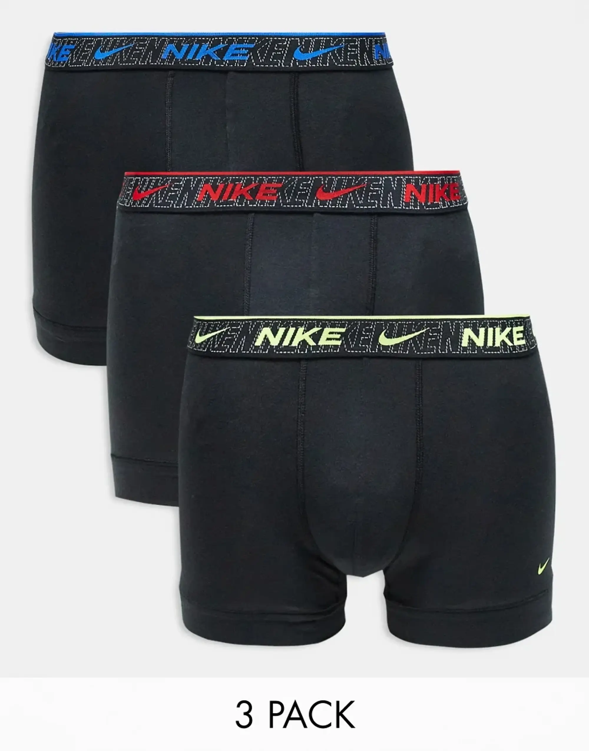 Nike Trunk 3 Pack Unisex Underwear - Black