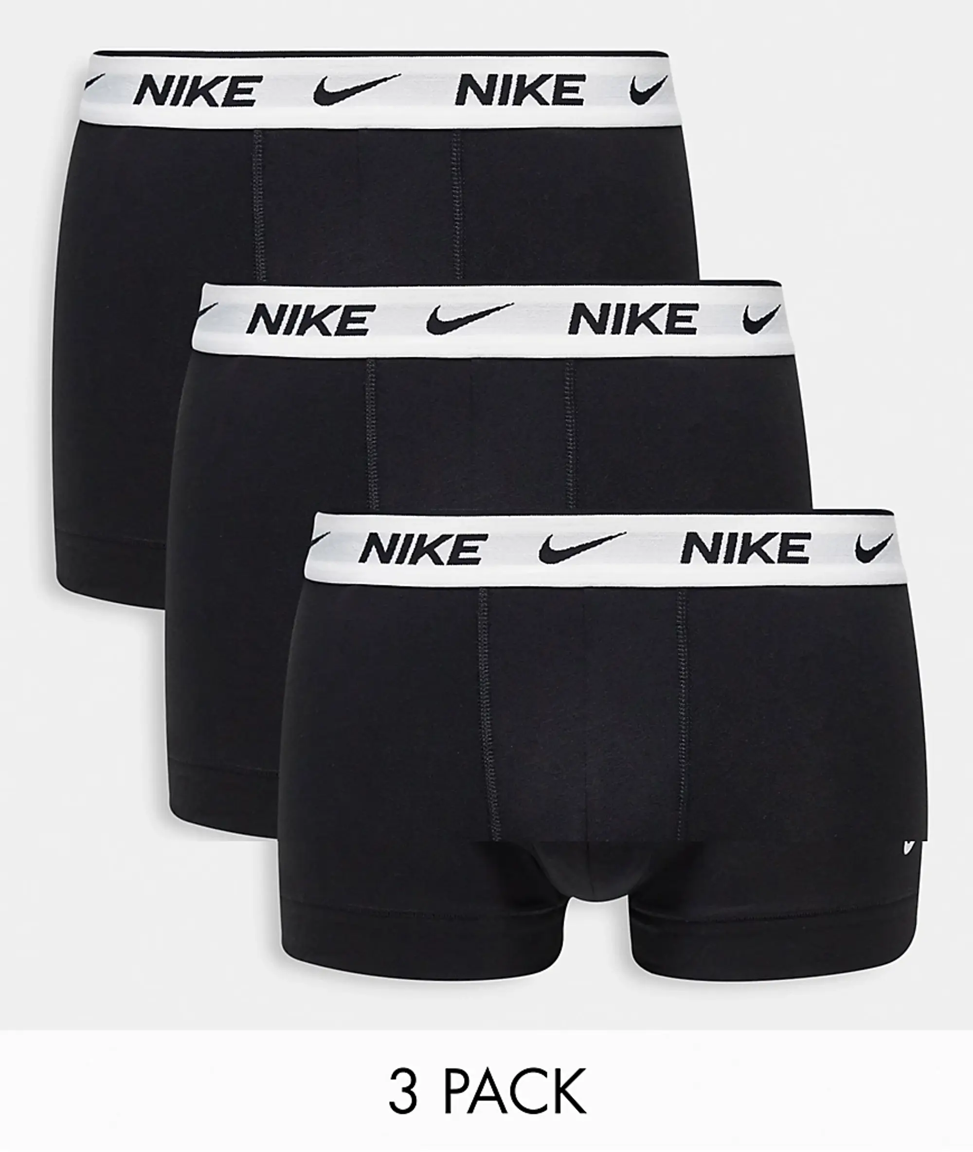 Nike Trunk 3 Pack Unisex Underwear - Black